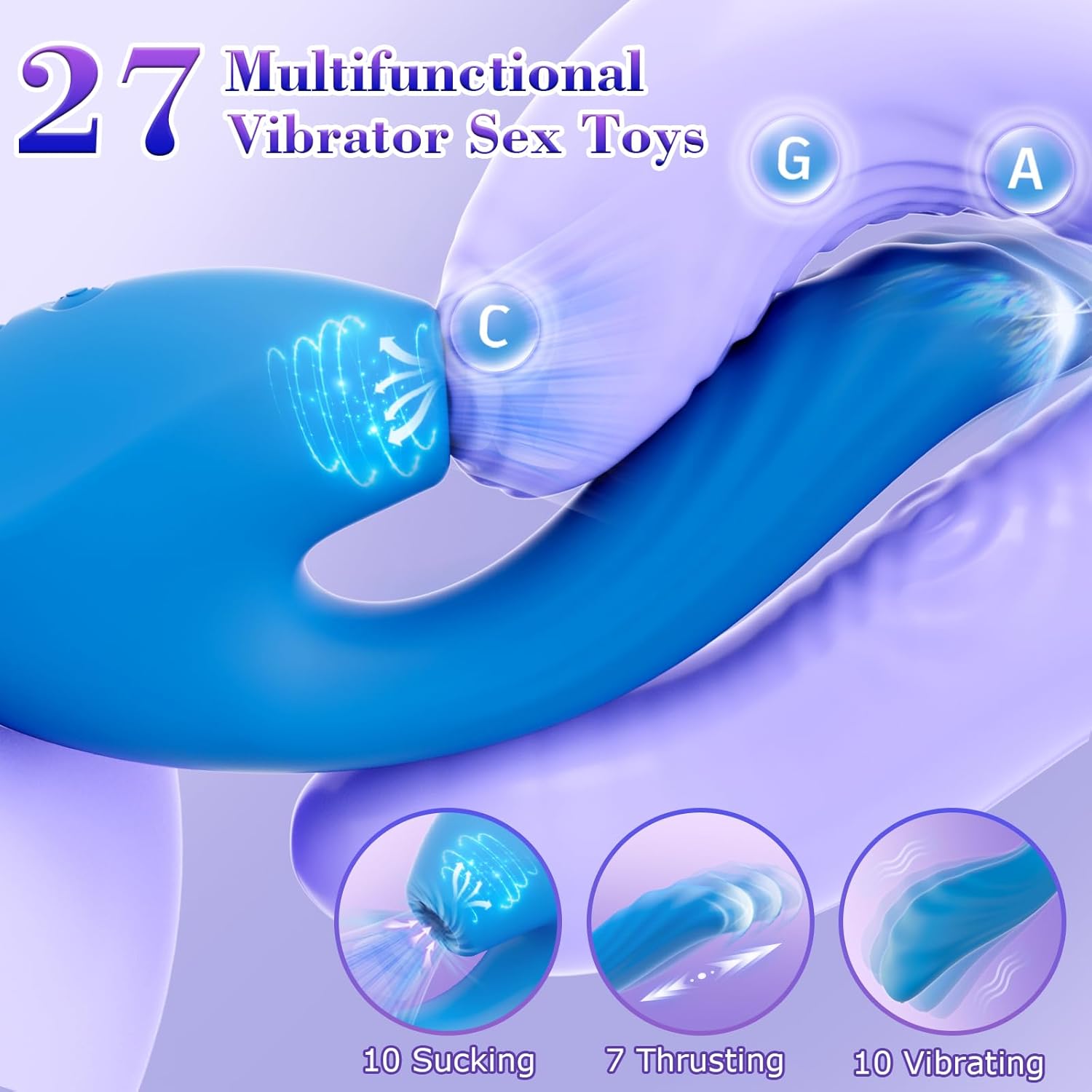 LiquidPulse 3 - in - 1 Triple - Pleasure Suction Vibrator - Vixen | Nova Network