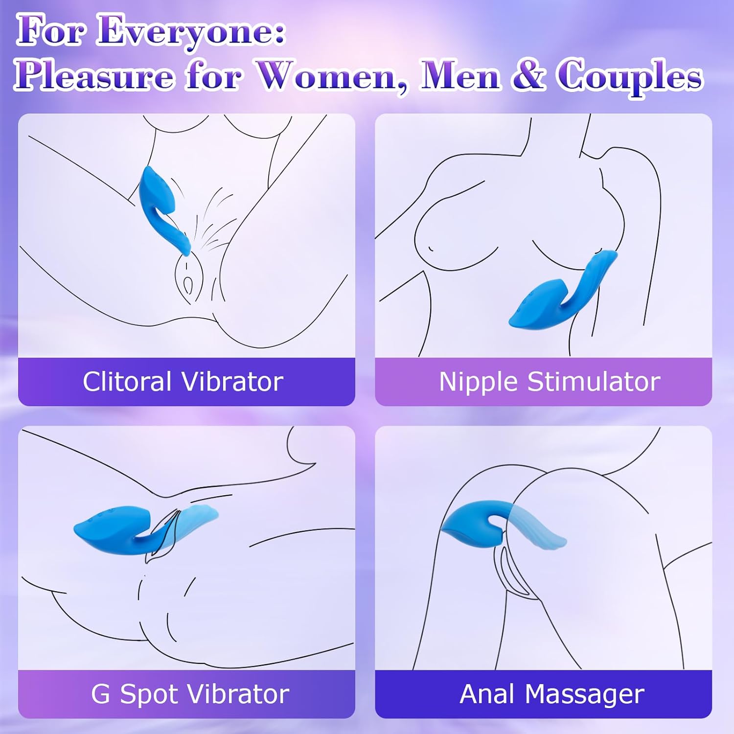 LiquidPulse 3 - in - 1 Triple - Pleasure Suction Vibrator - Vixen | Nova Network