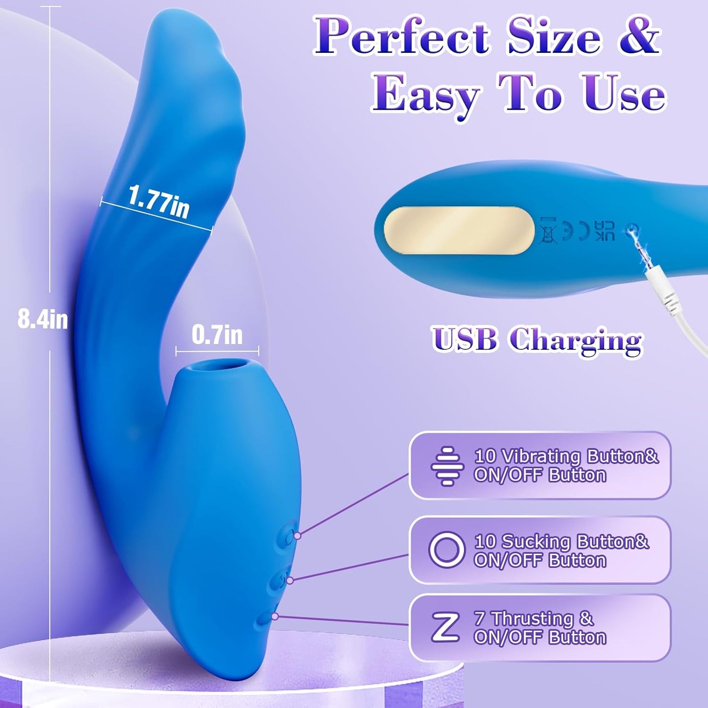 LiquidPulse 3 - in - 1 Triple - Pleasure Suction Vibrator - Vixen | Nova Network