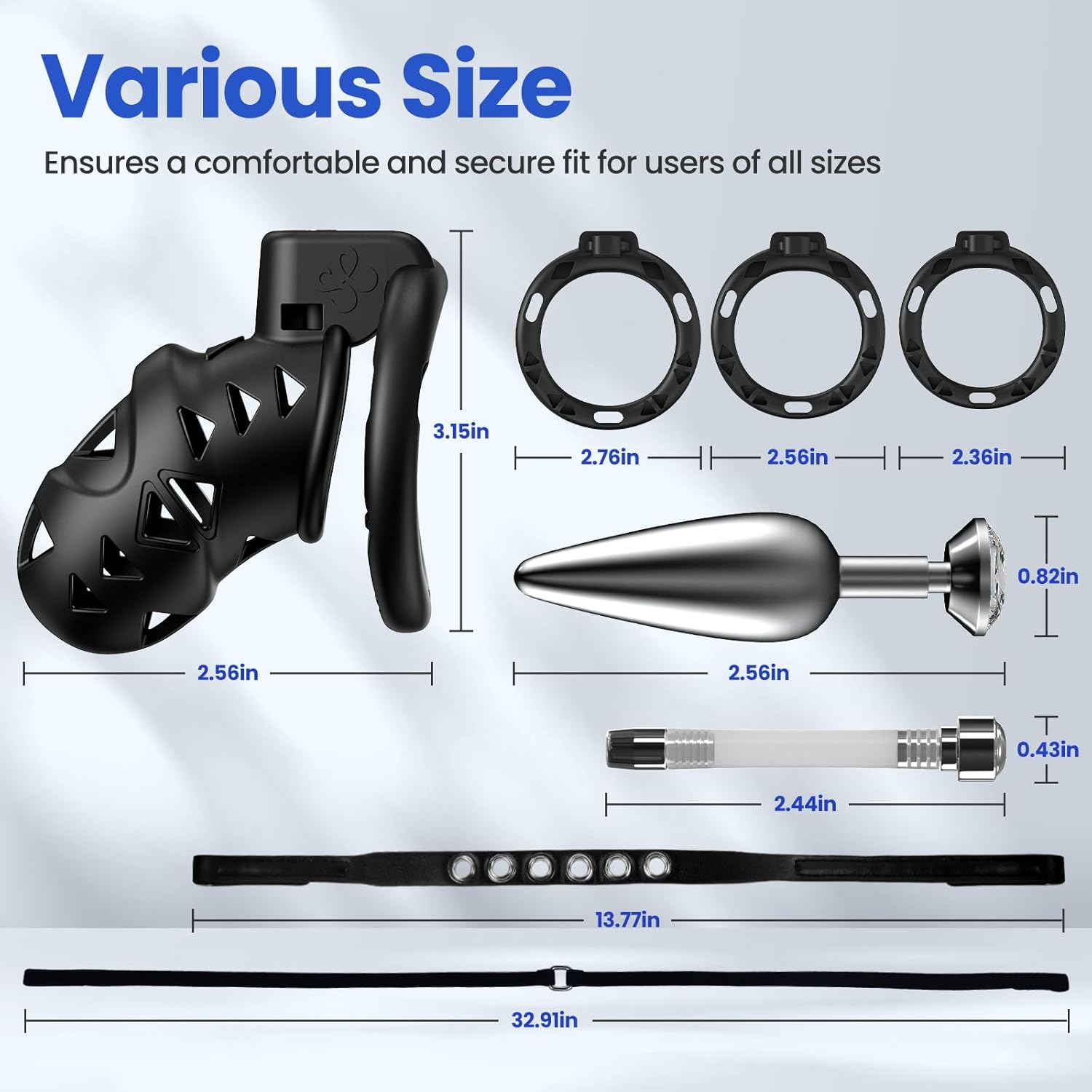 LockBound Male Chastity Cage Set with Plug & Catheter - Vixen | Nova Network