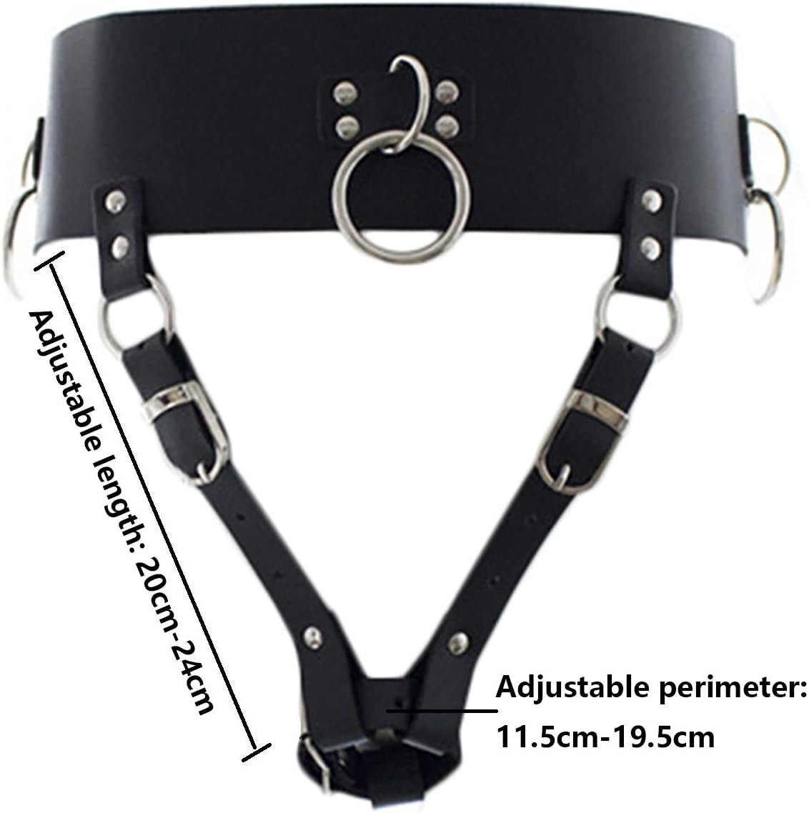 LockHold PU Leather Wand & Vibrator Harness Belt - Vixen Adult Playroom