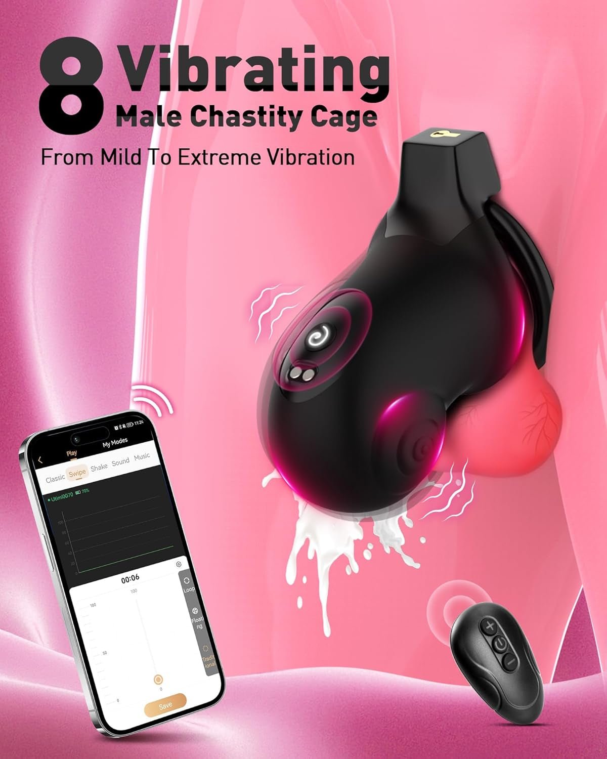 LockPulse App - Controlled BDSM Chastity Cage - Vixen | Nova Network