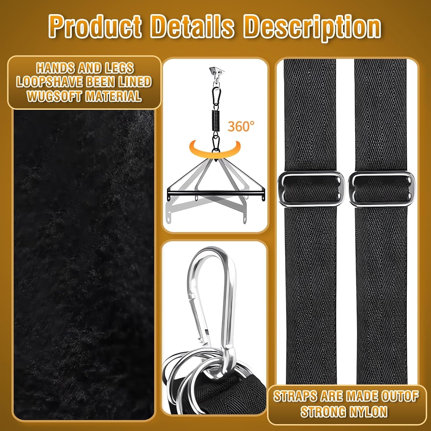 LockSpin 360° 2 - in - 1 Erotic Bondage Restraint Swing - Vixen | Nova Network