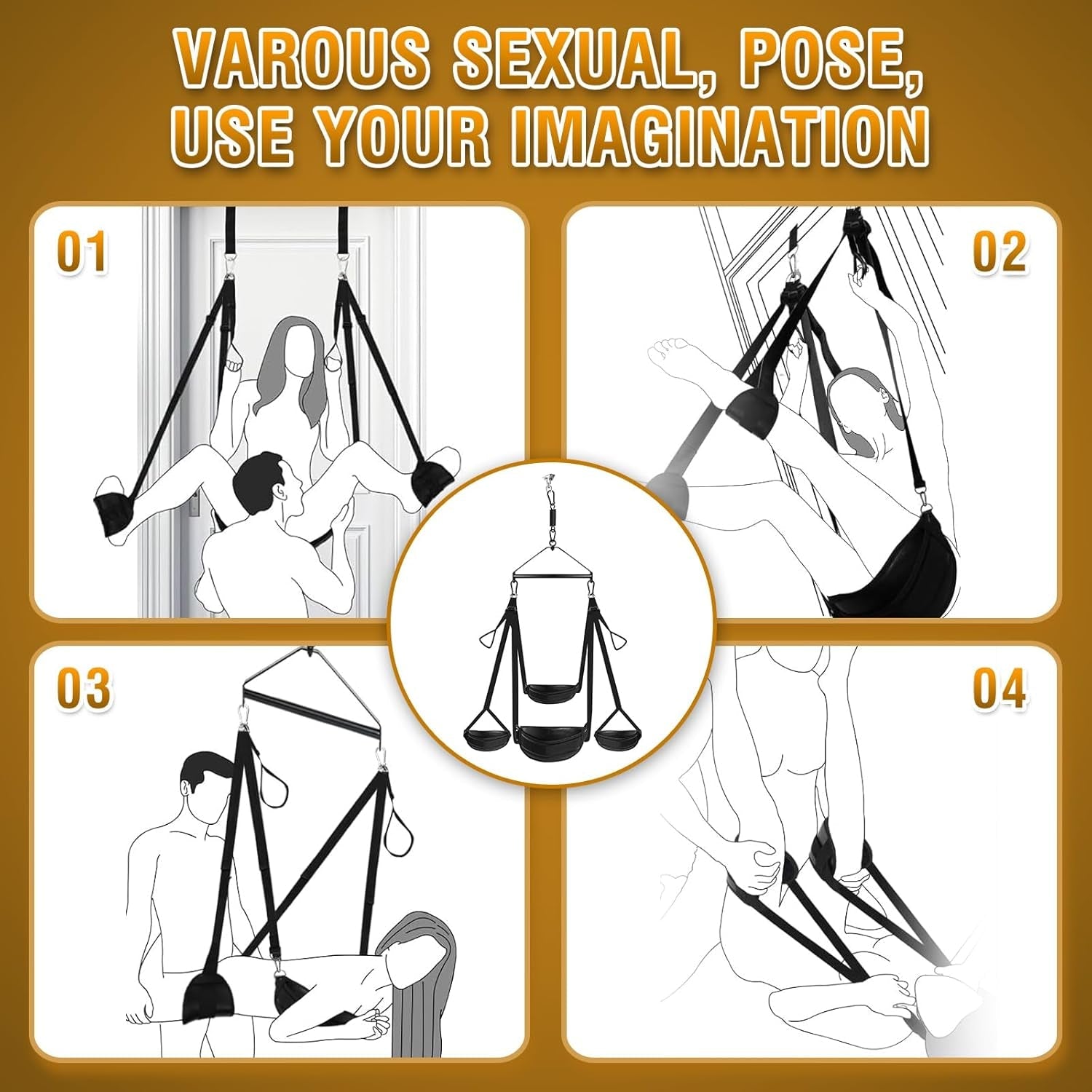 LockSpin 360° 2 - in - 1 Erotic Bondage Restraint Swing - Vixen | Nova Network