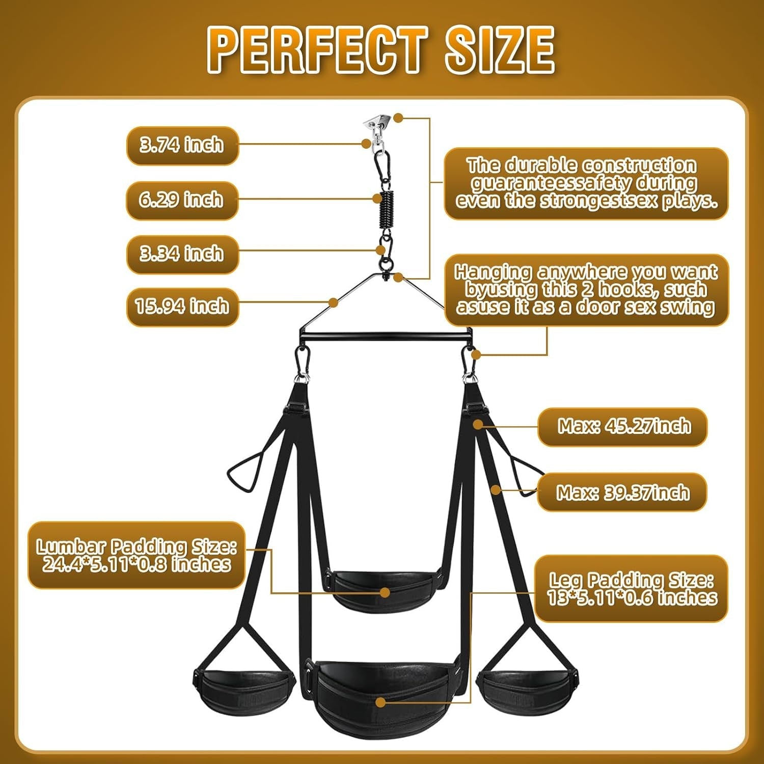 LockSpin 360° 2 - in - 1 Erotic Bondage Restraint Swing - Vixen | Nova Network