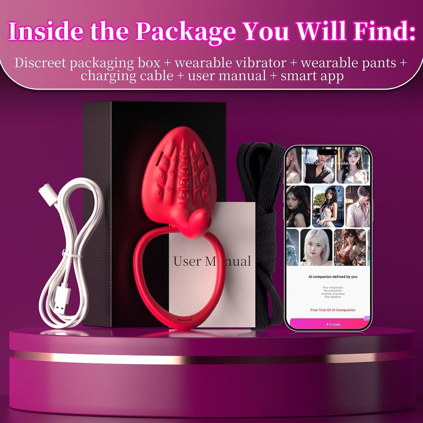 LongLine App Couples Vibrator | 10 Modes, Remote - Vixen Adult Playroom