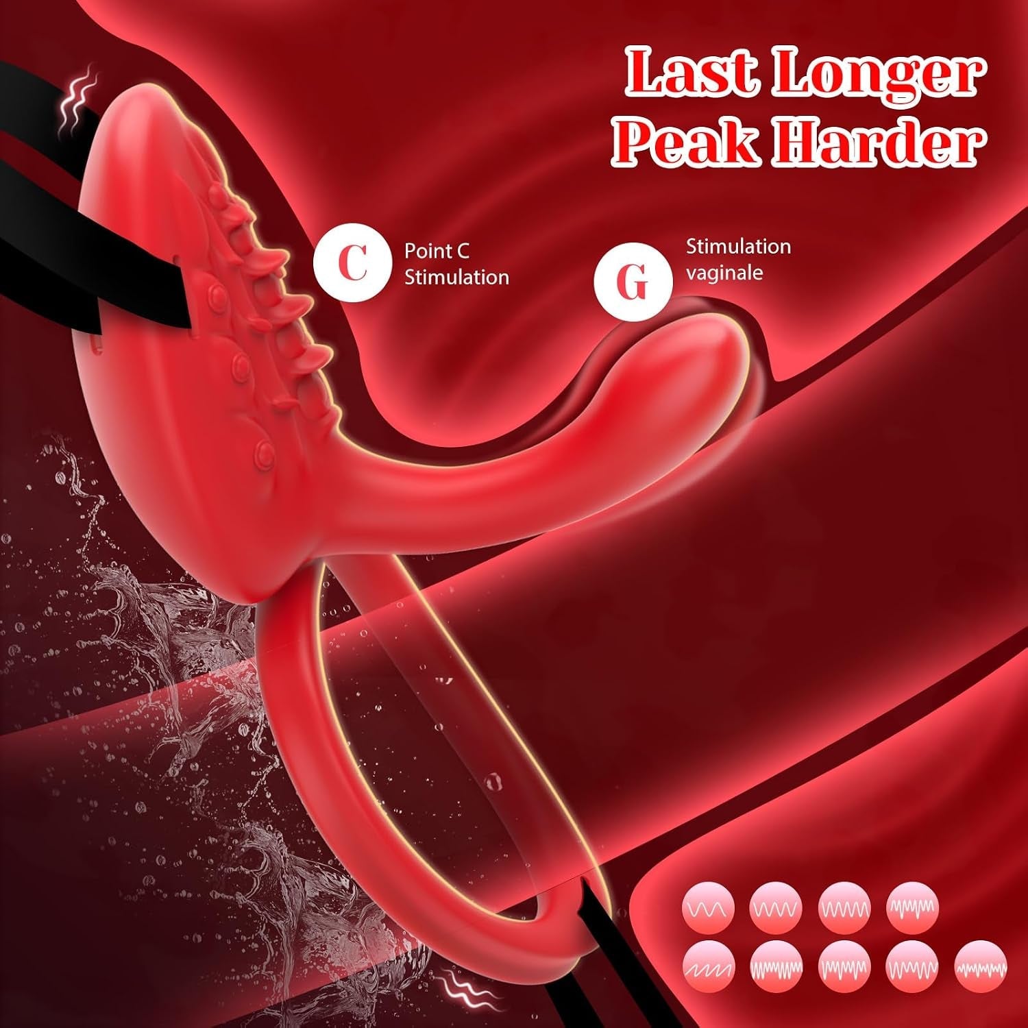 LongLine App Couples Vibrator | 10 Modes, Remote - Vixen Adult Playroom