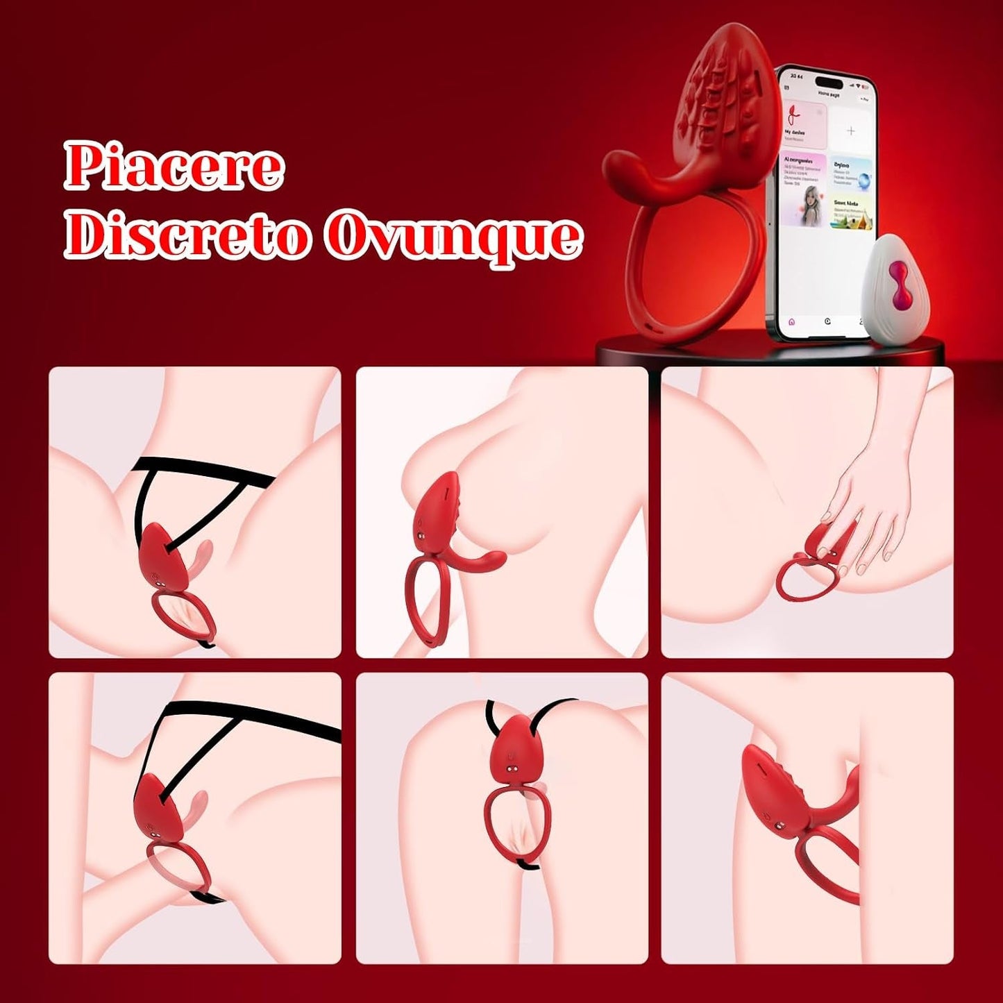 LongLine App Couples Vibrator | 10 Modes, Remote - Vixen Adult Playroom