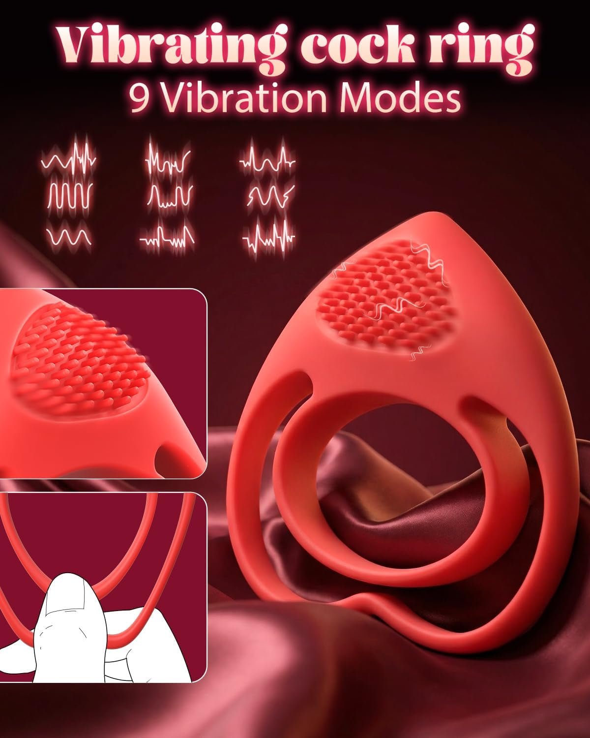 LoveLock Vibrating Cock Ring with Clitoral Stimulator - Vixen | Nova Network