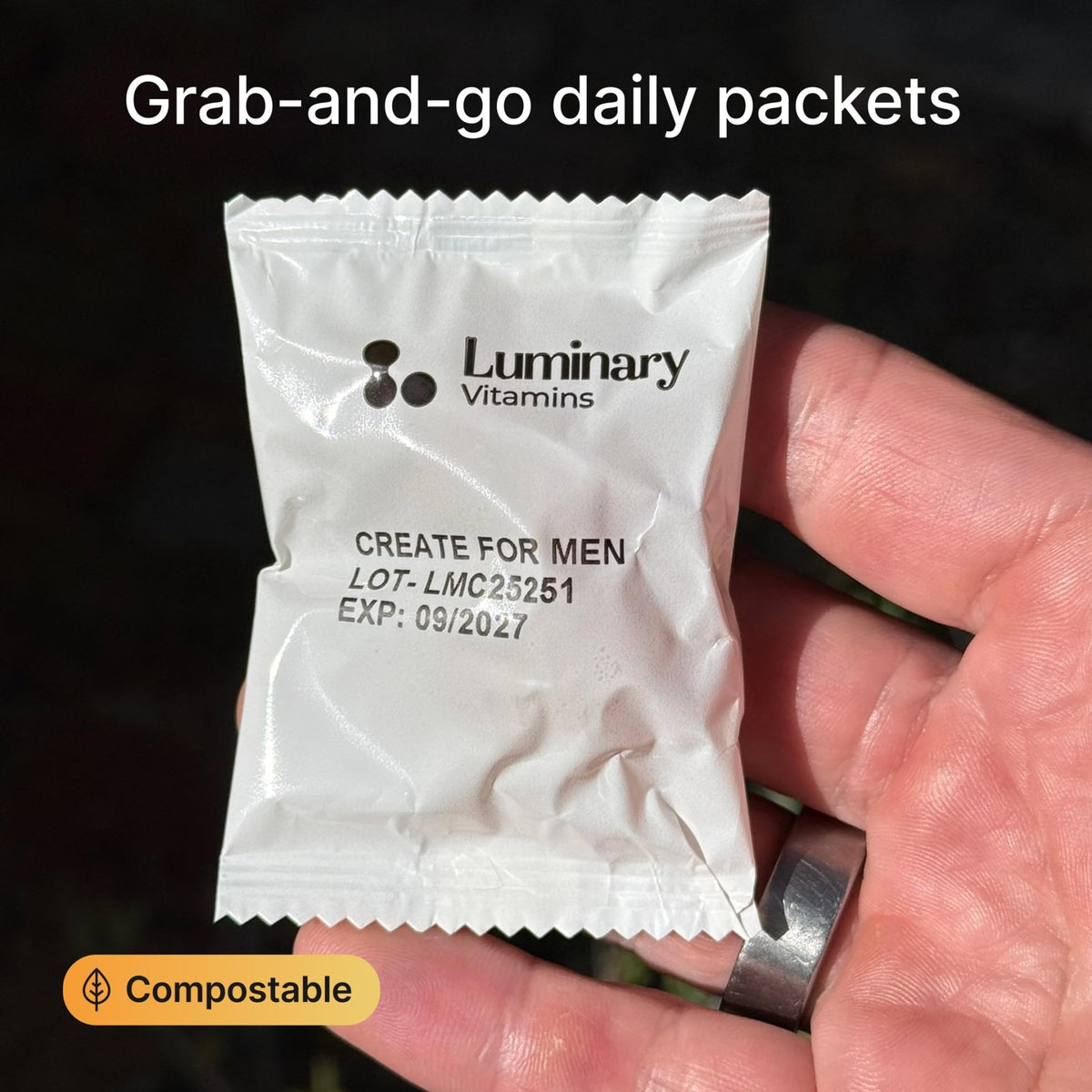 Luminary Vitamins Create for Men | IVF-Doctor Formulated Male Fertility Gummies | 300 mg CoQ10, 900 mg L-Carnitine, 10 mg Lycopene | Supports Sperm Health | Vegan & No Added Sugar (28 Day Supply) - Vixen Adult Playroom