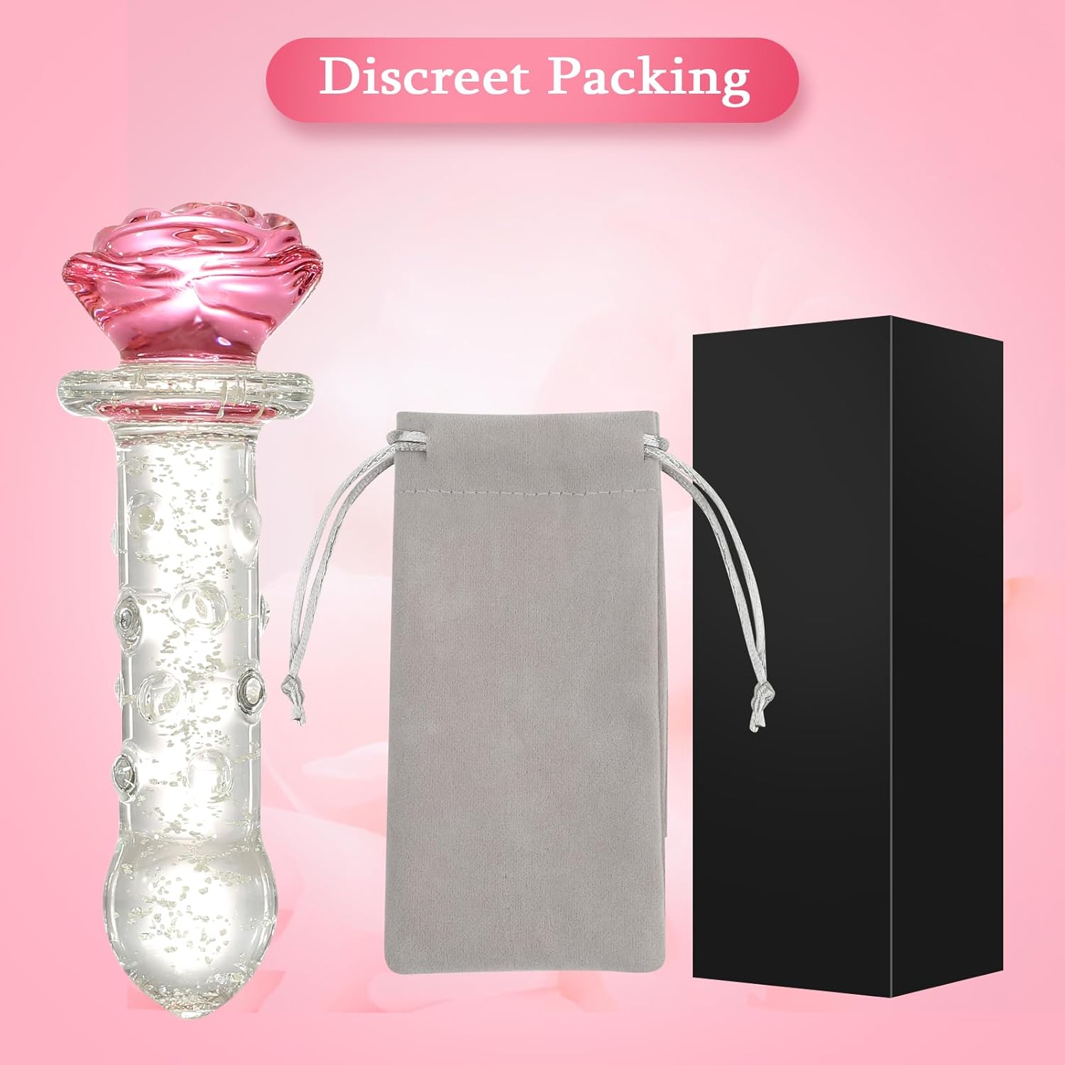 LumiRose Stimulating Beads Glass Plug - Vixen | Nova Network