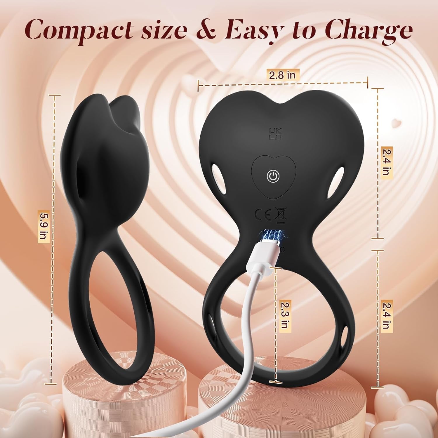 LureLoop Wearable Vibrating Cock Ring Clit Stimulator - Vixen | Nova Network