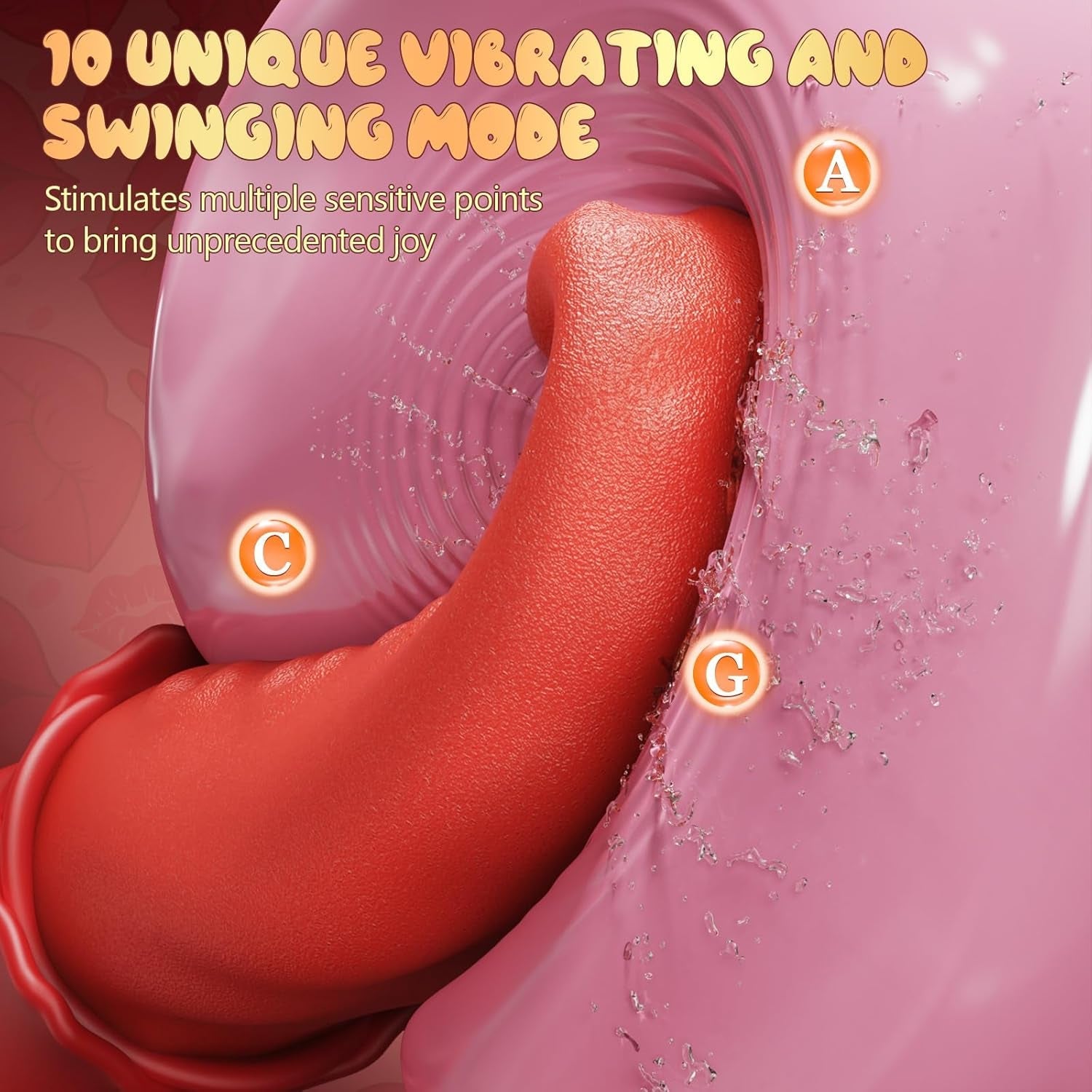 LushFlick Tongue Rose G - Spot Vibrator - Vixen | Nova Network