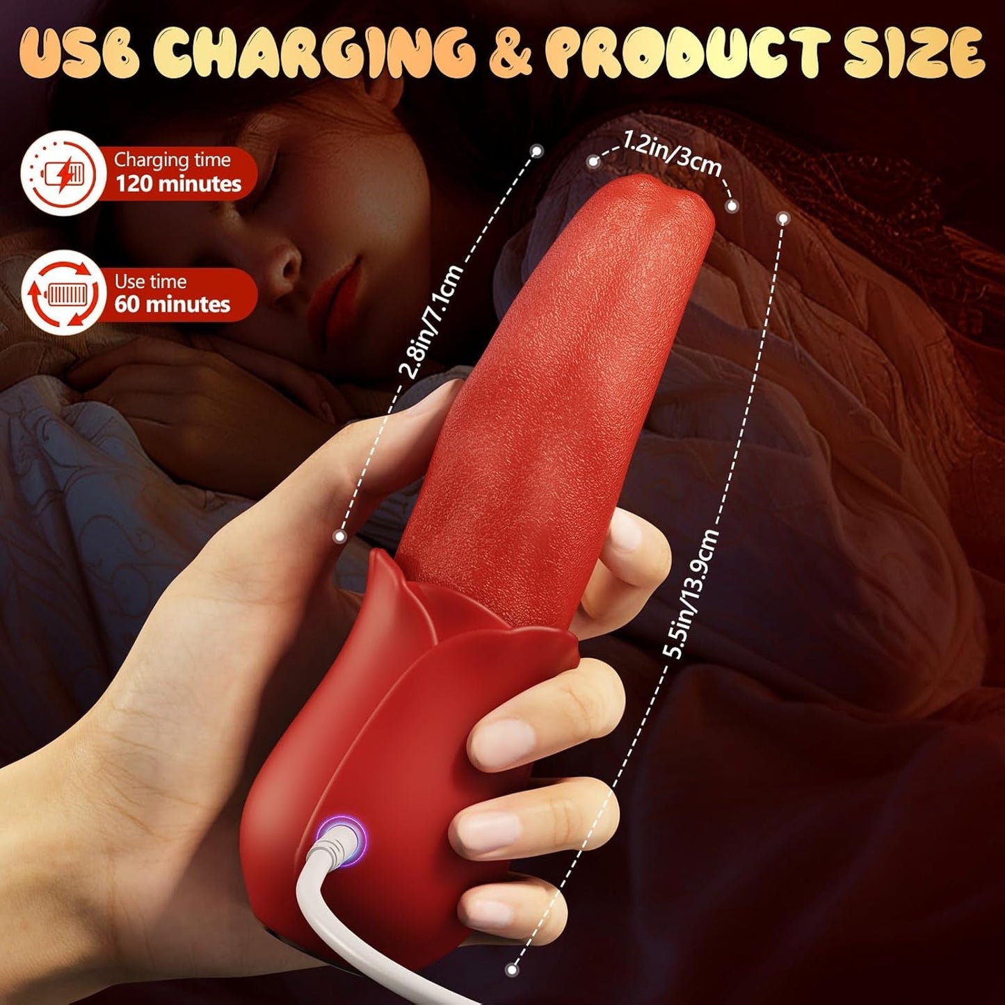 LushFlick Tongue Rose G - Spot Vibrator - Vixen | Nova Network