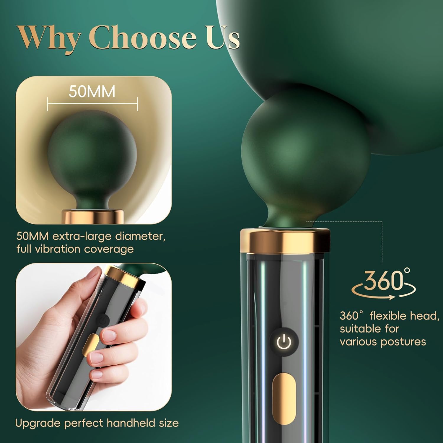 LushGlide Silicone Wand Vibrator - Vixen | Nova Network