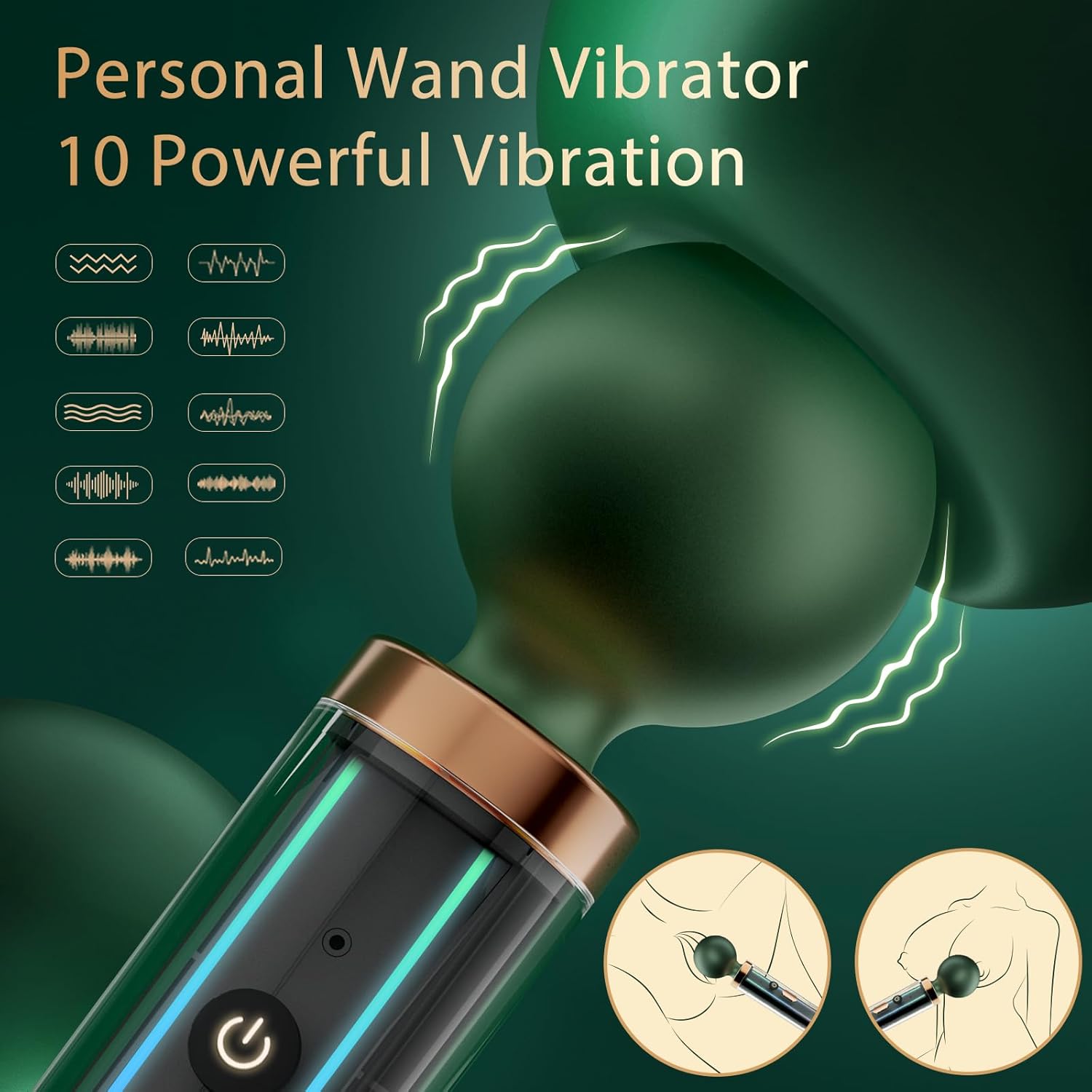 LushGlide Silicone Wand Vibrator - Vixen | Nova Network