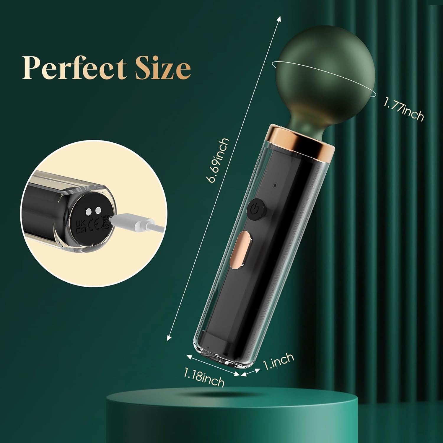 LushGlide Silicone Wand Vibrator - Vixen | Nova Network
