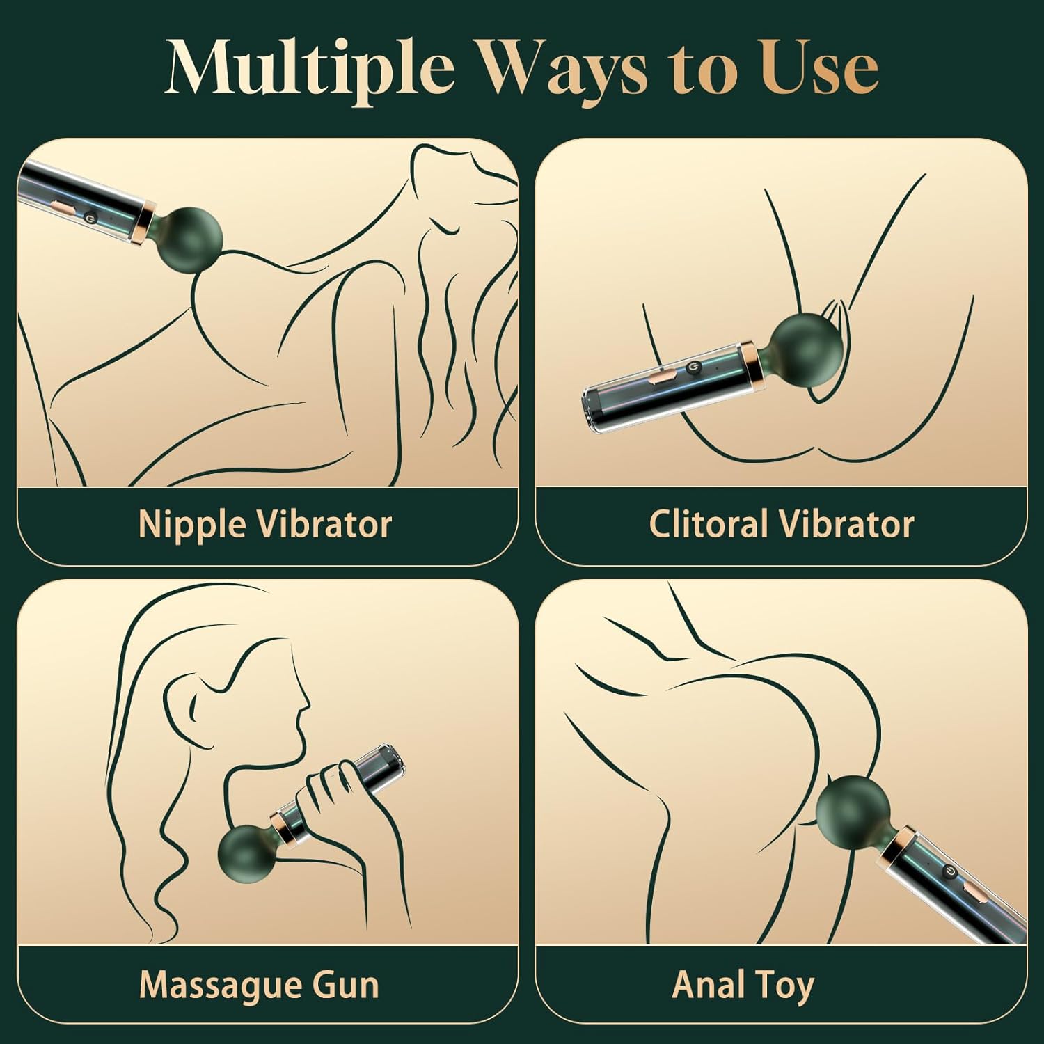 LushGlide Silicone Wand Vibrator - Vixen | Nova Network