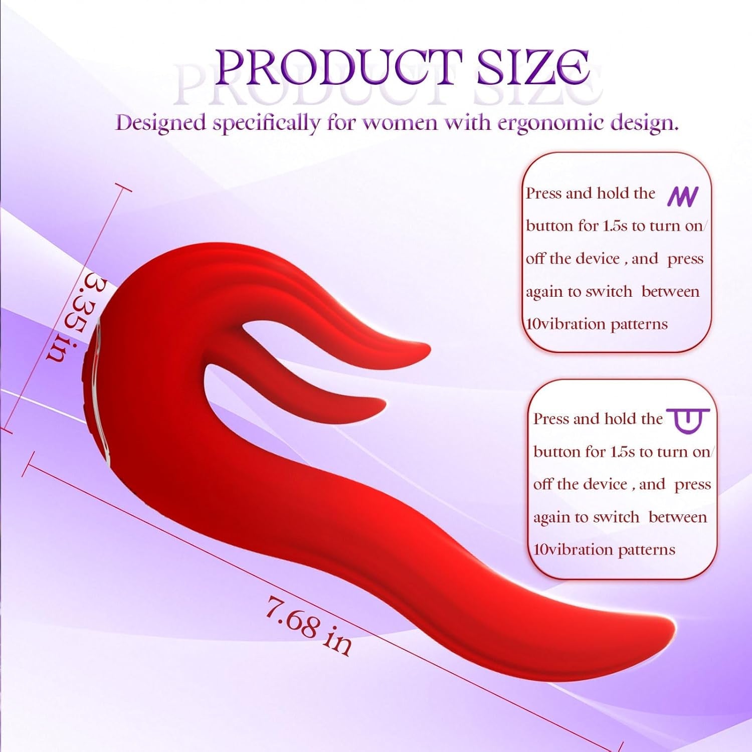 LushLick Intense Vibrations Licking Vibrator - Vixen | Nova Network