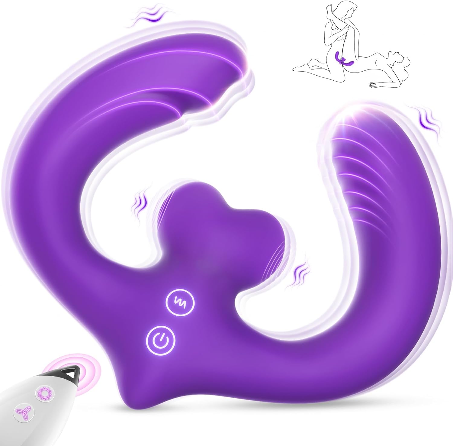 LustLink Dual - Ended Dildo Vibrator - Vixen | Nova Network
