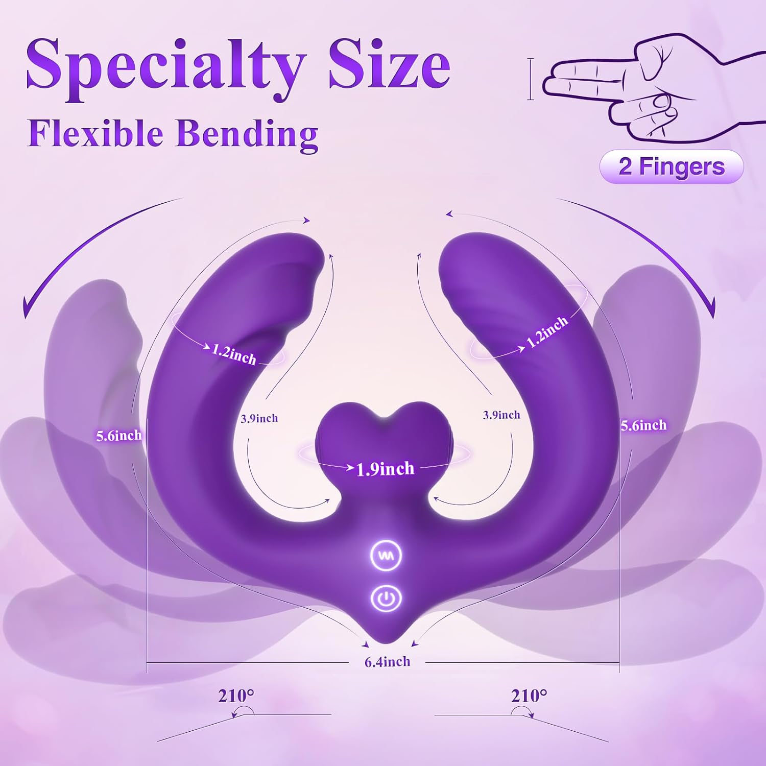 LustLink Dual - Ended Dildo Vibrator - Vixen | Nova Network