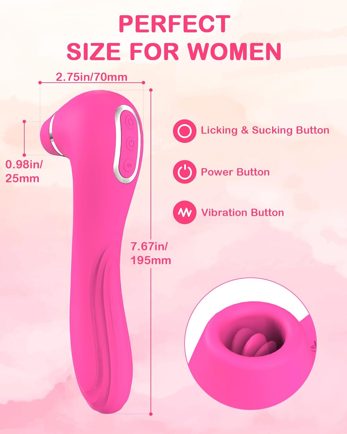 LustLips 4 - in - 1 App - Controlled Licking & G - Spot Vibrator - Vixen | Nova Network