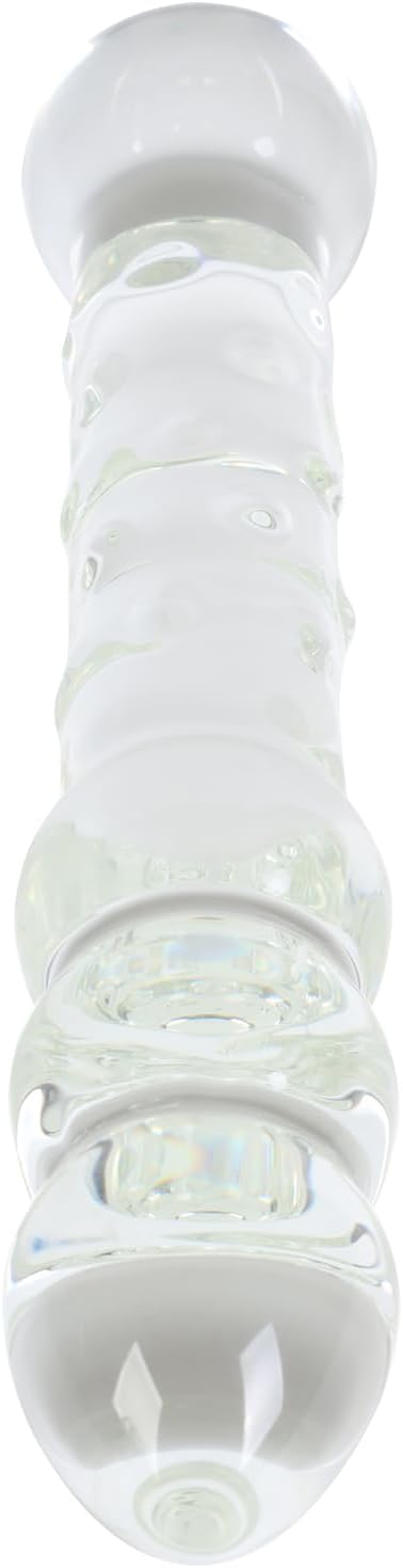 LustSphere XL Glass Dual Ended Anal Beads Wand - Vixen | Nova Network