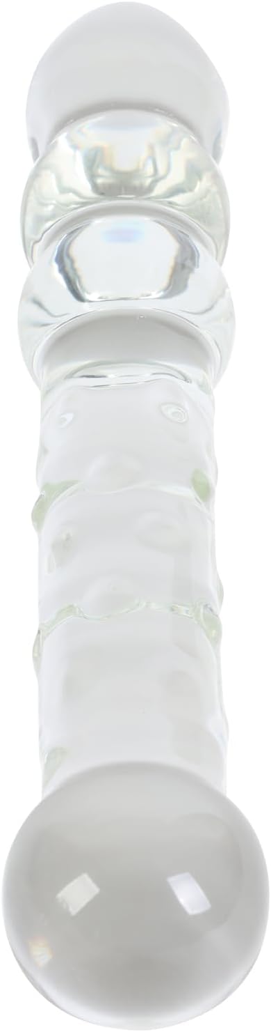 LustSphere XL Glass Dual Ended Anal Beads Wand - Vixen | Nova Network