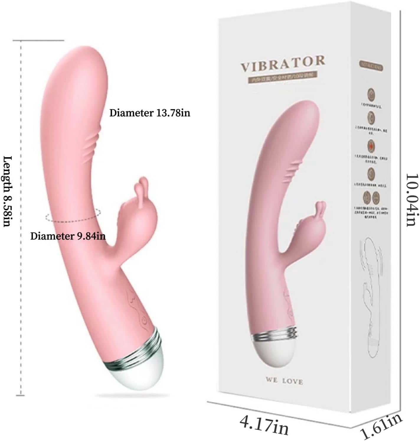 LuxeHare Dual Stimulation Rabbit Vibrator, 10 Modes - Vixen | Nova Network