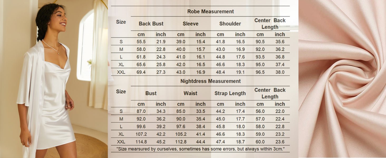 LuxeSilk 2 - Piece Satin Cowl Neck Robe Set - Vixen | Nova Network