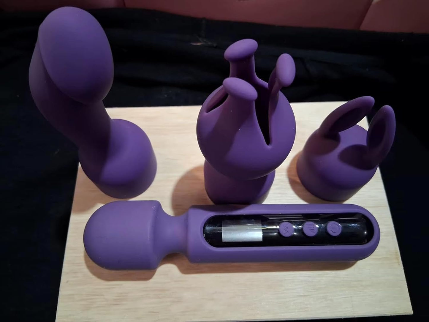 LuxeTouch Wand Vibrator Kit with 3 Attachments - Vixen | Nova Network