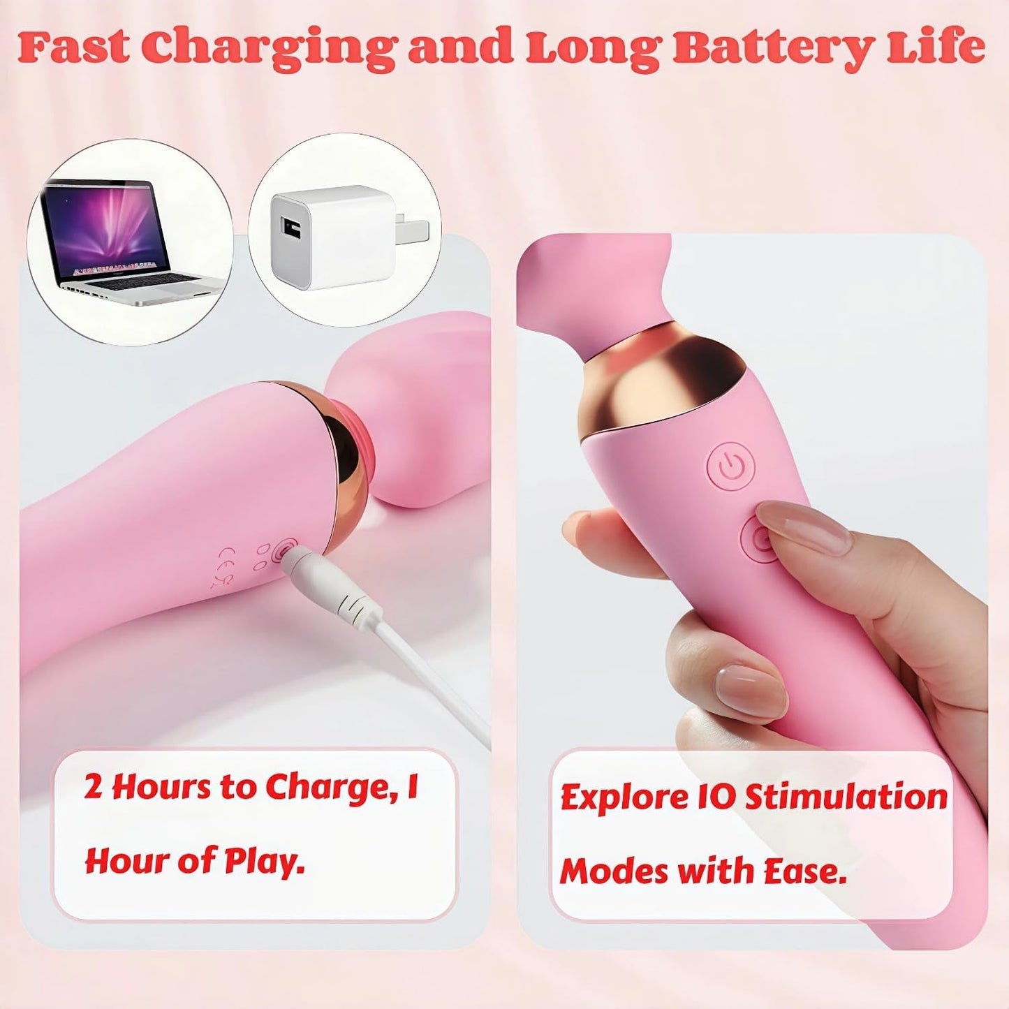 LuxeWave 2 - in - 1 Wand G - Spot Vibrator - Vixen | Nova Network