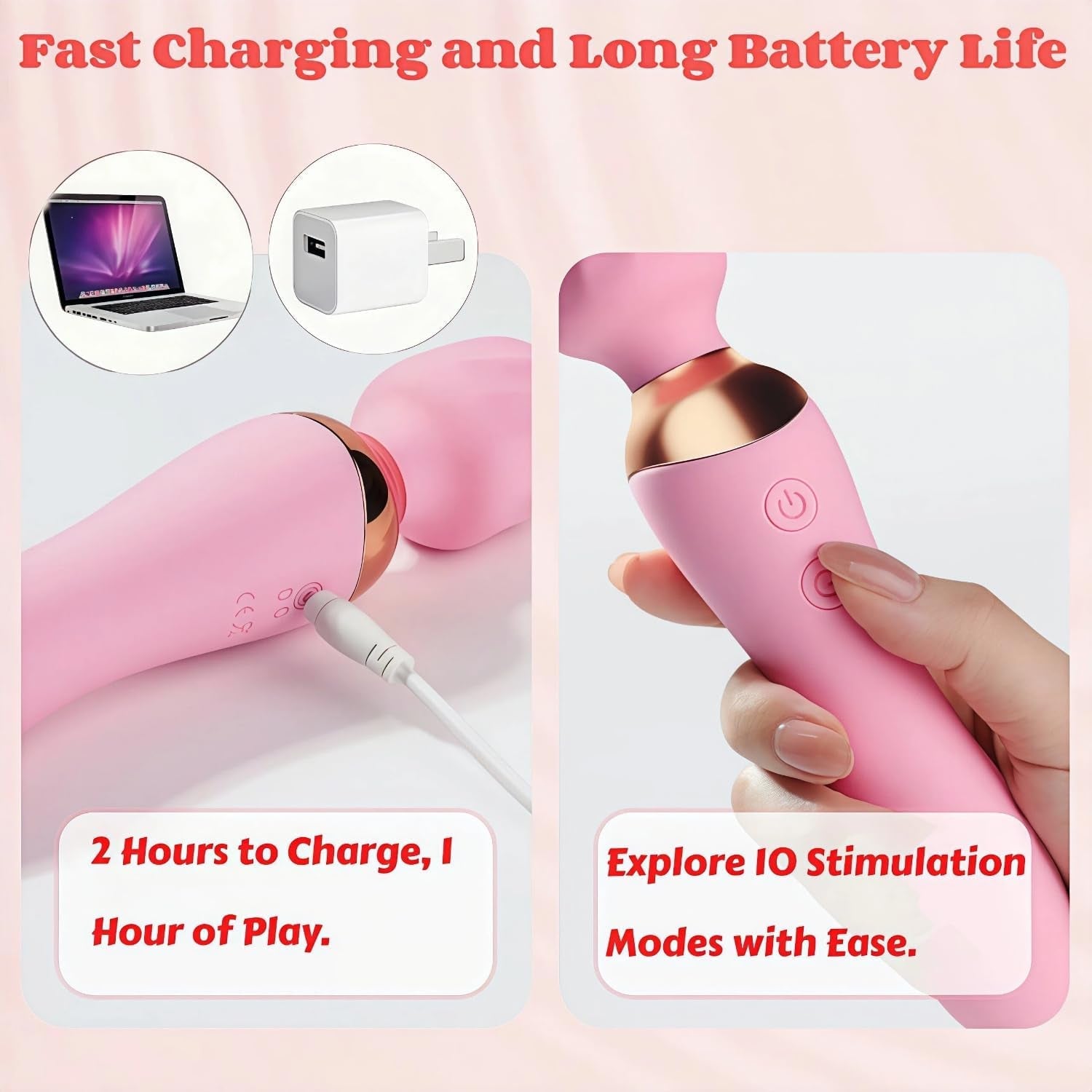LuxeWave 2 - in - 1 Wand G - Spot Vibrator - Vixen | Nova Network