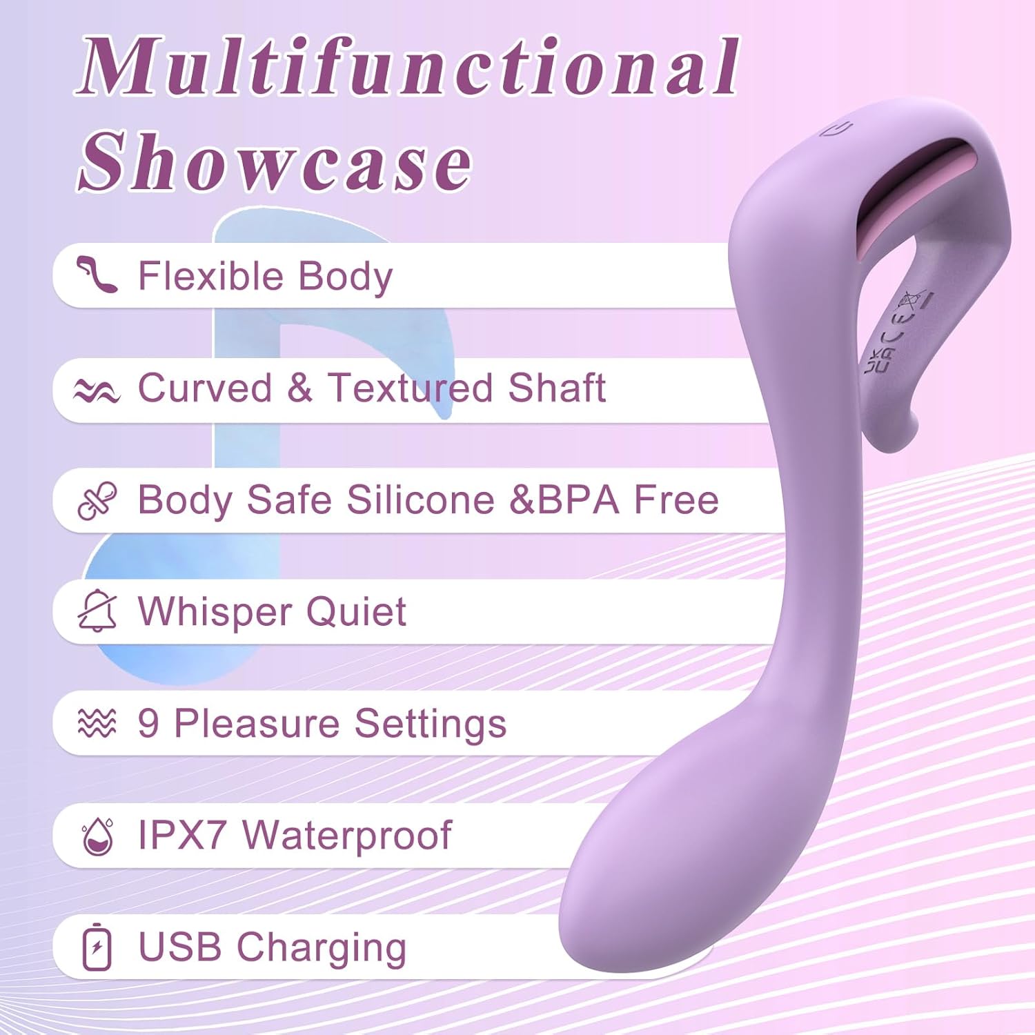 LyricPulse Curved G - Spot & Prostate Vibrator - Vixen | Nova Network