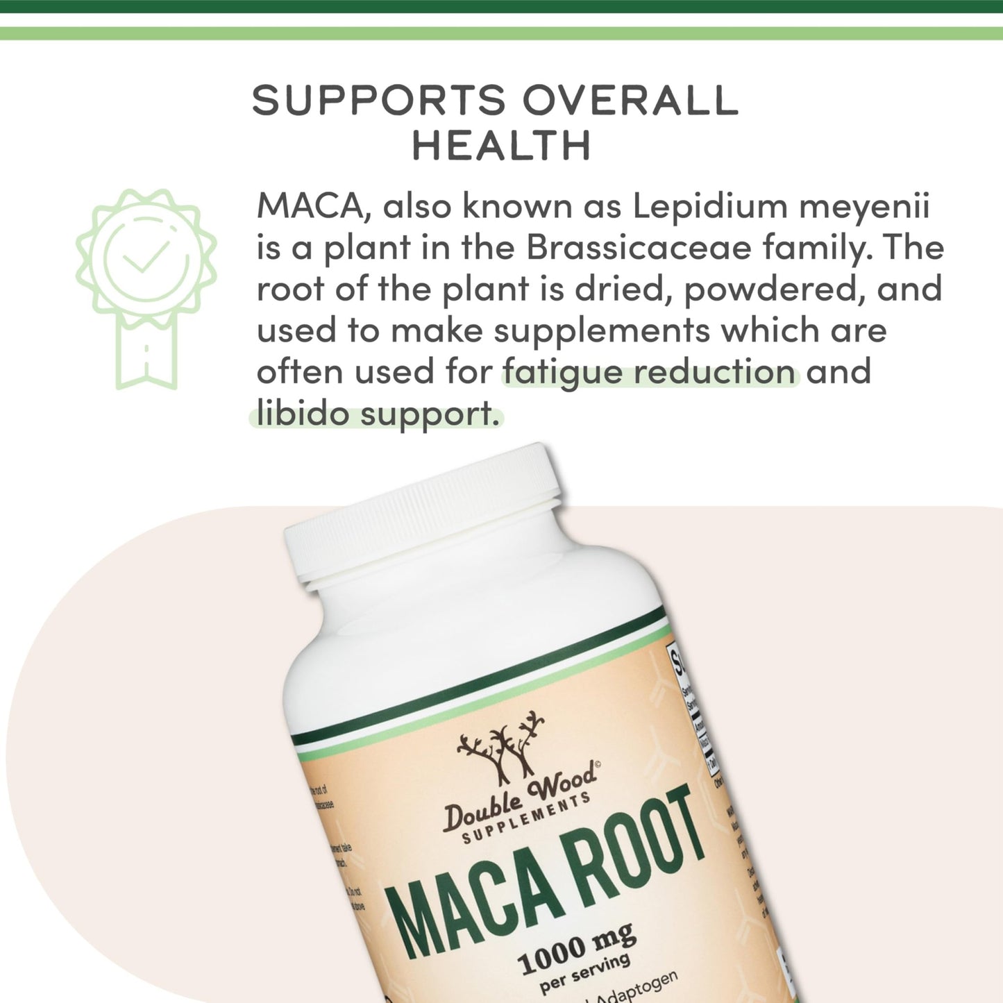 Maca Root 1,000mg — Female Libido Support | Double Wood - Vixen Adult Playroom