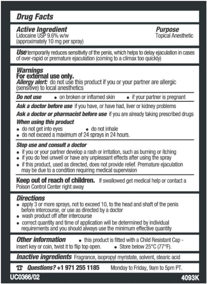 Male Genital Desensitizing Delay Spray - Vixen | Nova Network