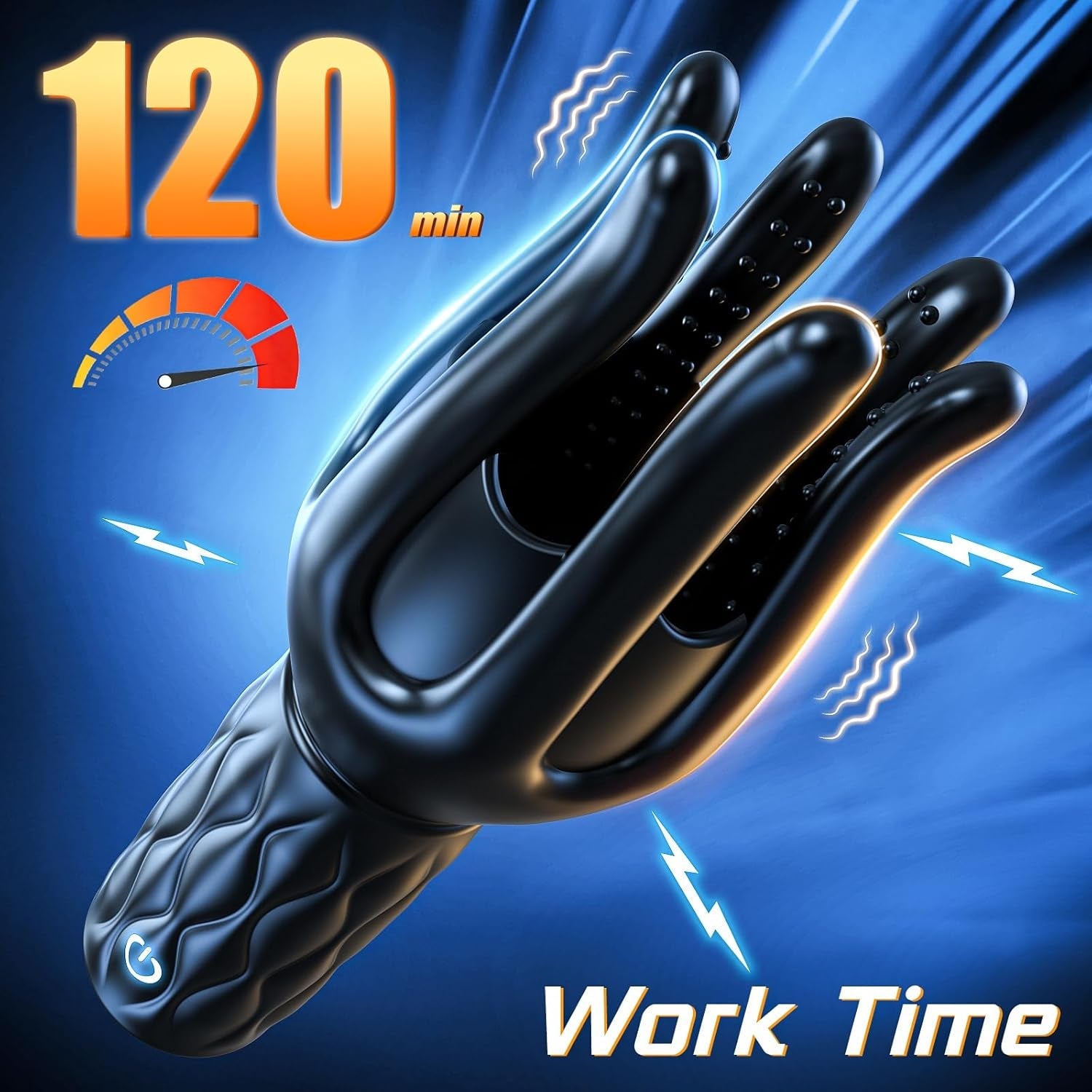 Male Masturbator Sex Toys for Men, Male Sex Toy with 3 Strength 7 Vibration Modes, 120 Min Working Time & Anti - Slip Handle Stroker for Penis Clit Stimulation, Adult Toys for Men Women Couples (Black) - Vixen | Nova Network