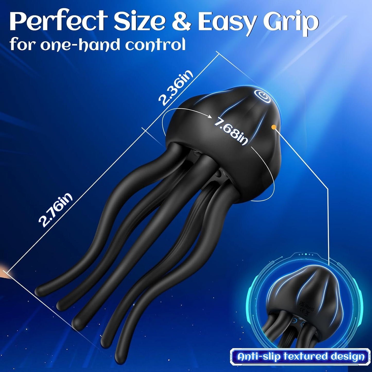 Male Sex Toys for Men Penis Vibrator - Male Masturbator Stroker with 10 Vibrating Modes Wrapping Tentacle Mens Vibrator for Penis Clit Nipple Stimulation, Adult Sex Toy for Men Women Couples - Vixen | Nova Network