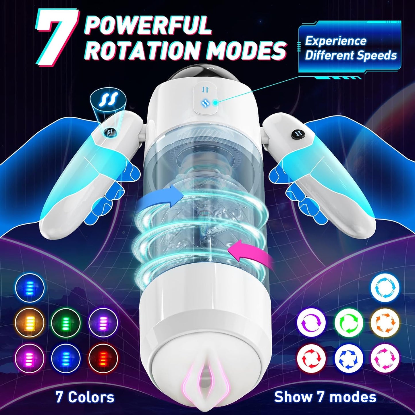 MaxDuo Automatic Rotation Masturbator - Vixen | Nova Network