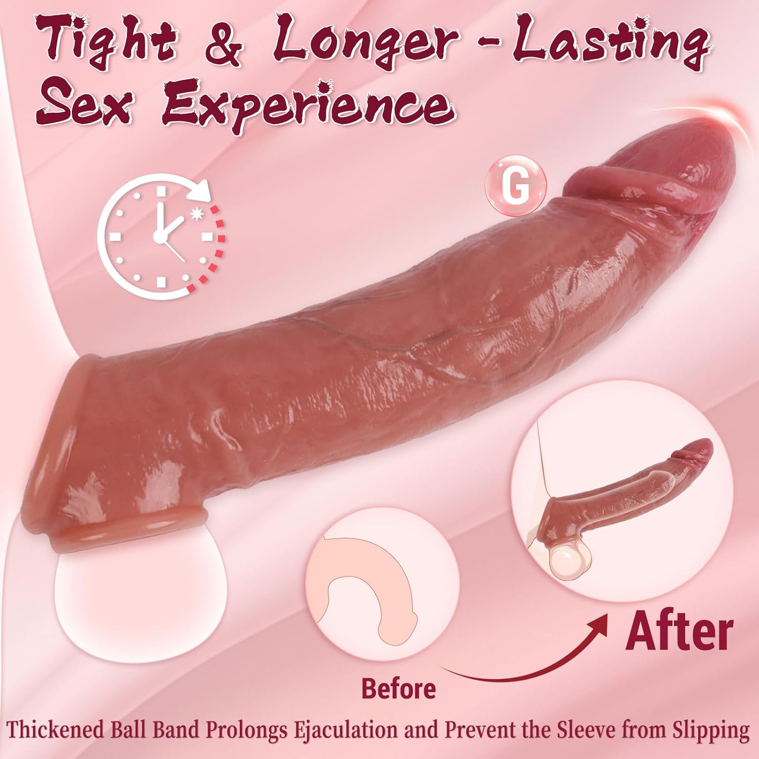 MaxGirth+ Sleeve Realistic Penis Extender - Vixen | Nova Network