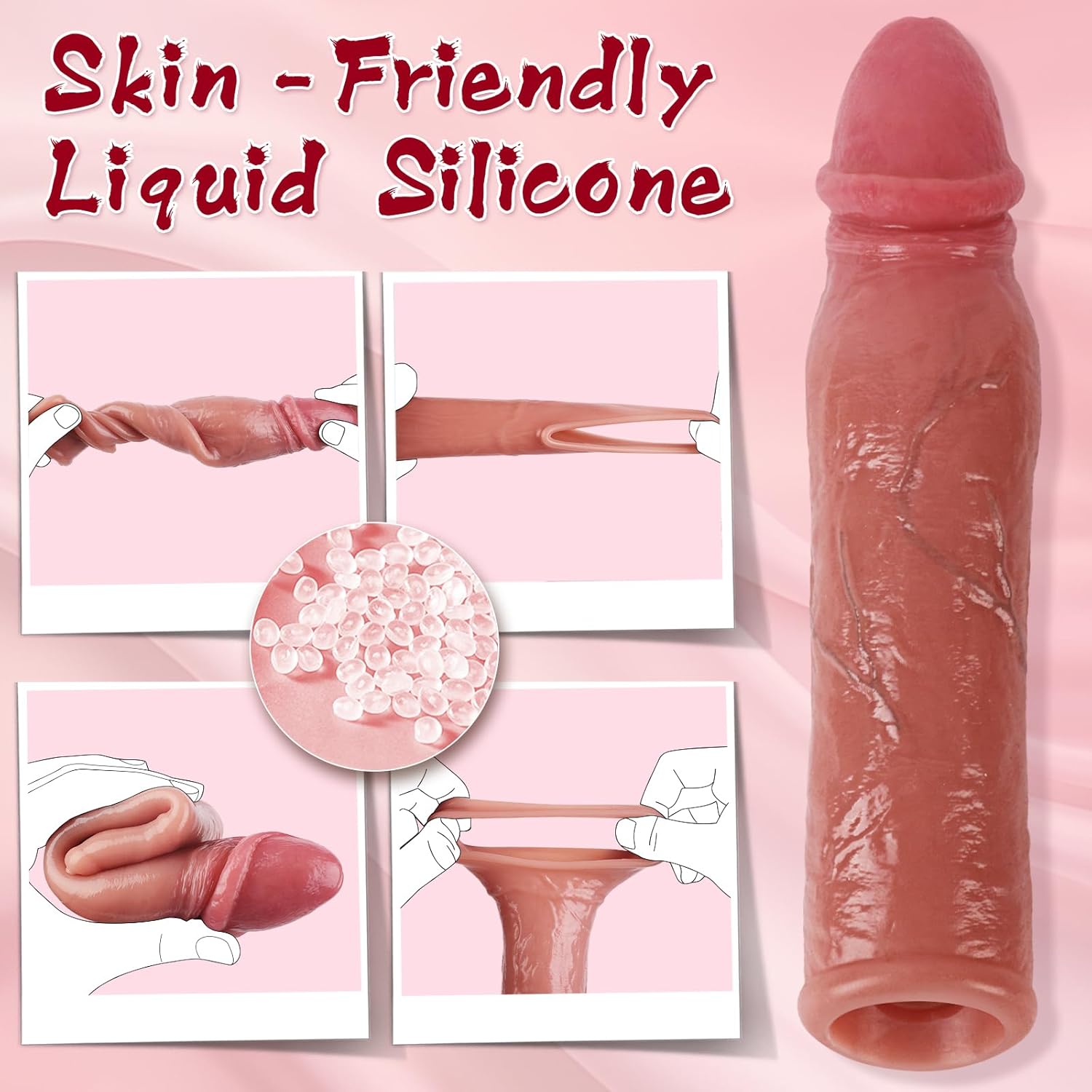 MaxGirth+ Sleeve Realistic Penis Extender - Vixen | Nova Network