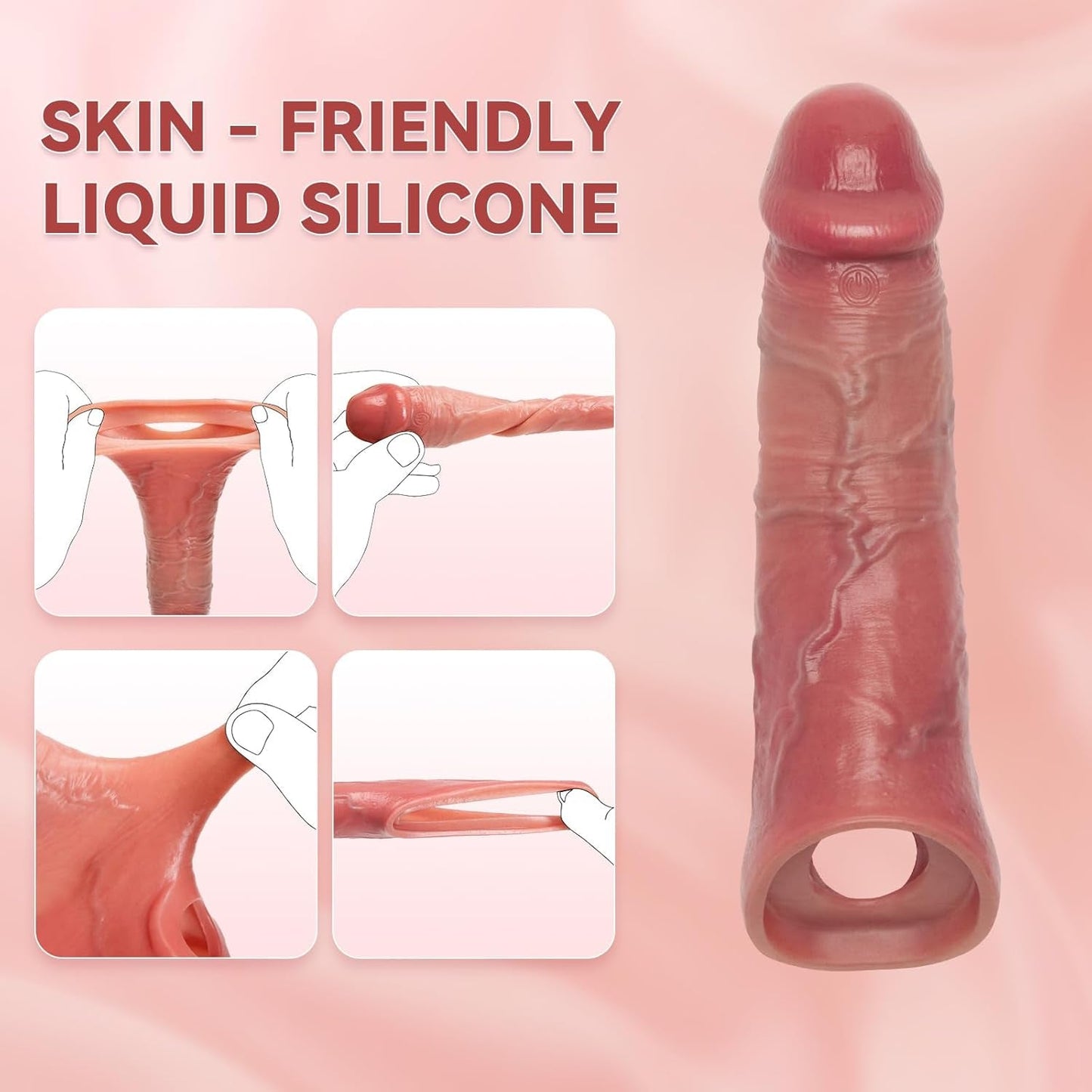 MaxGlide Vibrating Penis Extender & Cock Sleeve - Vixen | Nova Network