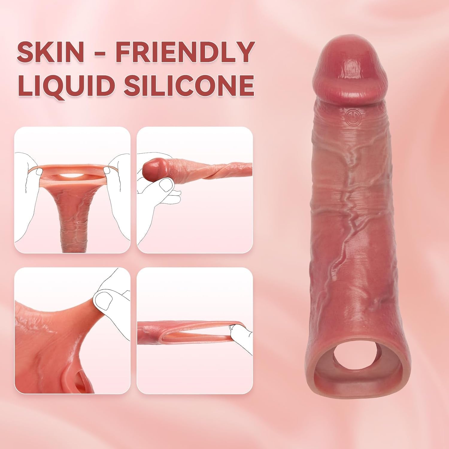 MaxGlide Vibrating Penis Extender & Cock Sleeve - Vixen | Nova Network