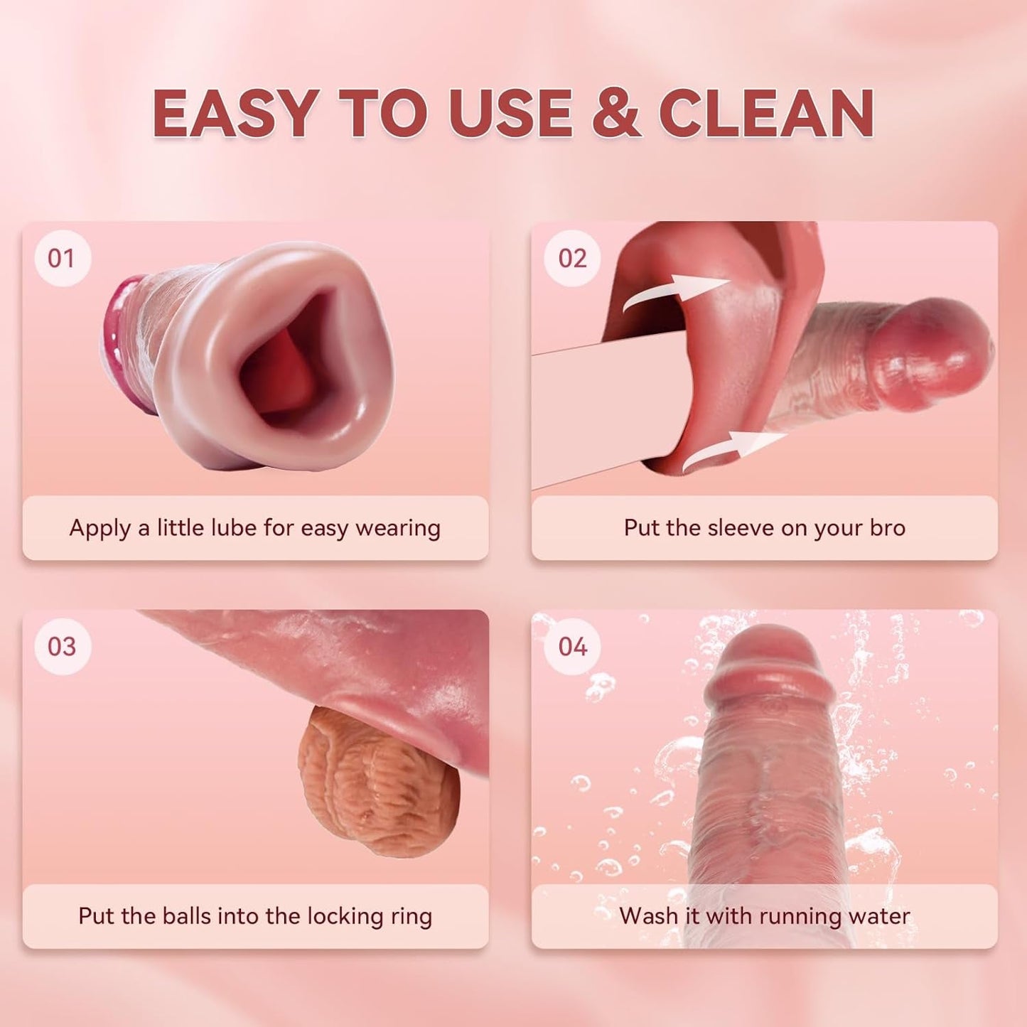 MaxGlide Vibrating Penis Extender & Cock Sleeve - Vixen | Nova Network