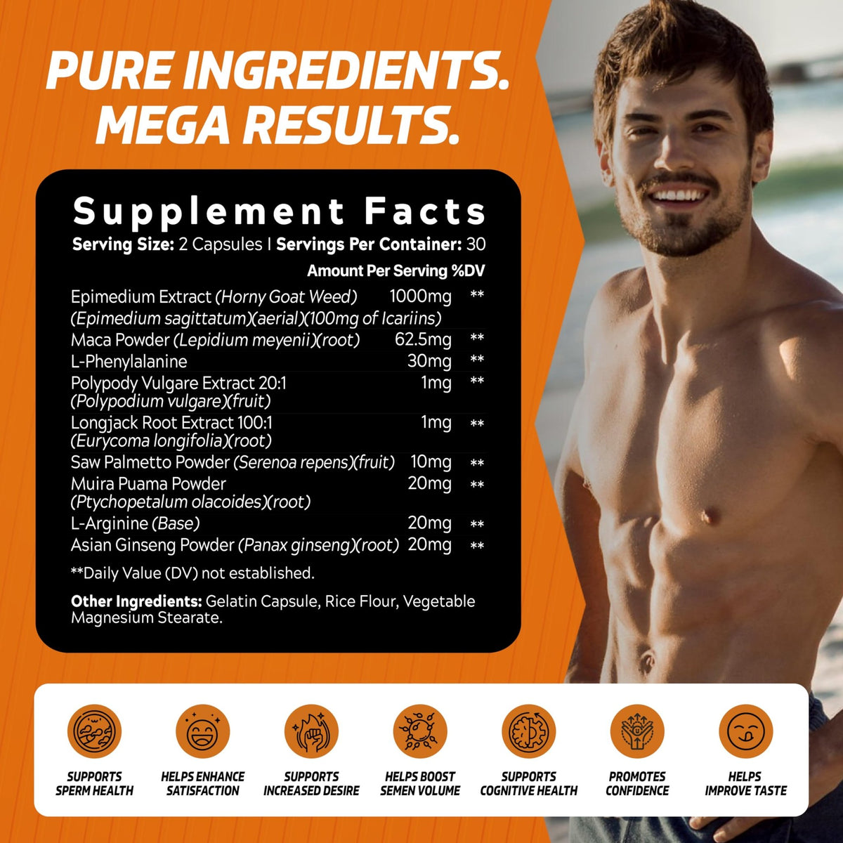 Mega Load Enhancer Semen Volume Supplement for Men - Vixen Adult Playroom