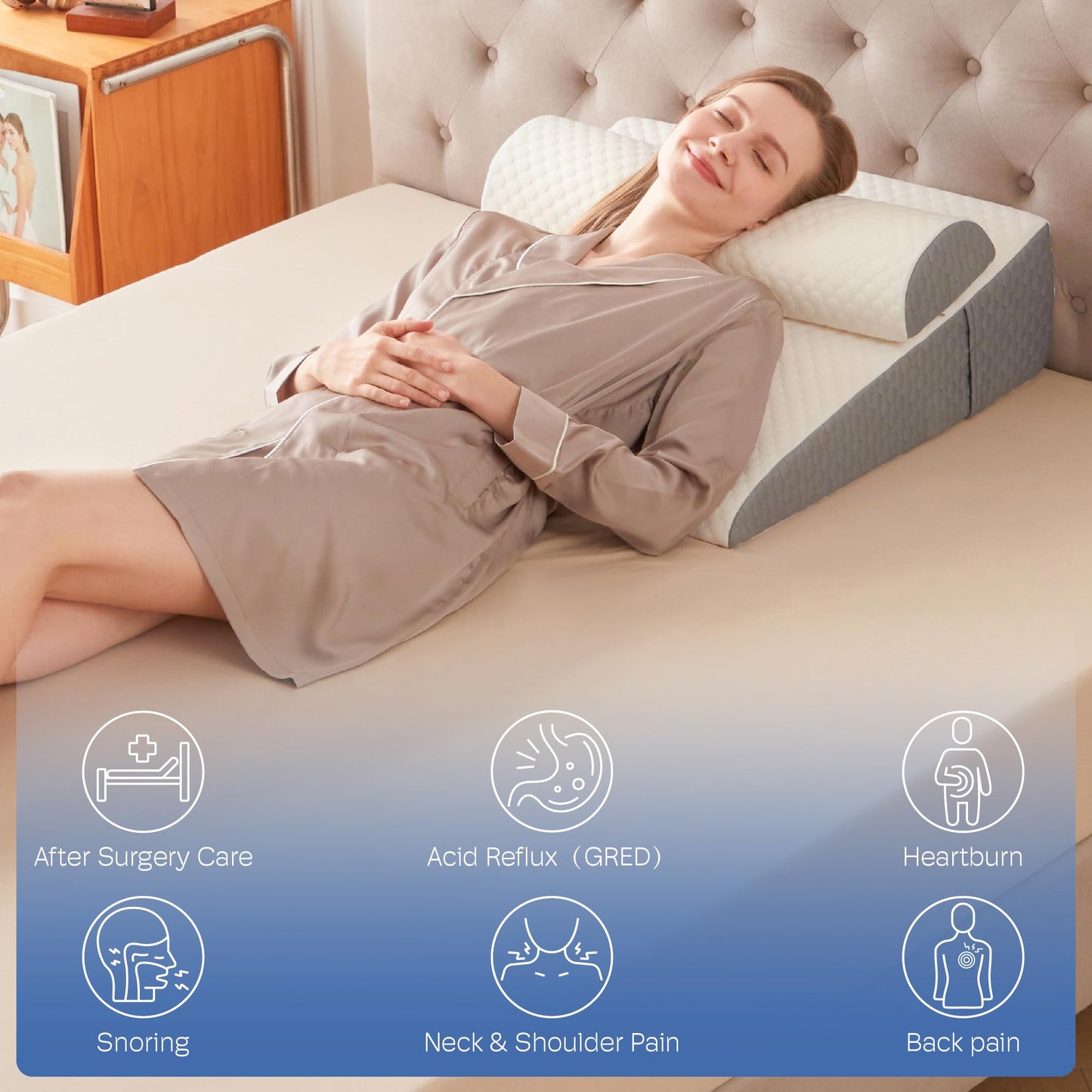 Memory Foam Couples Intimacy Incline Wedge Pillow - Vixen | Nova Network