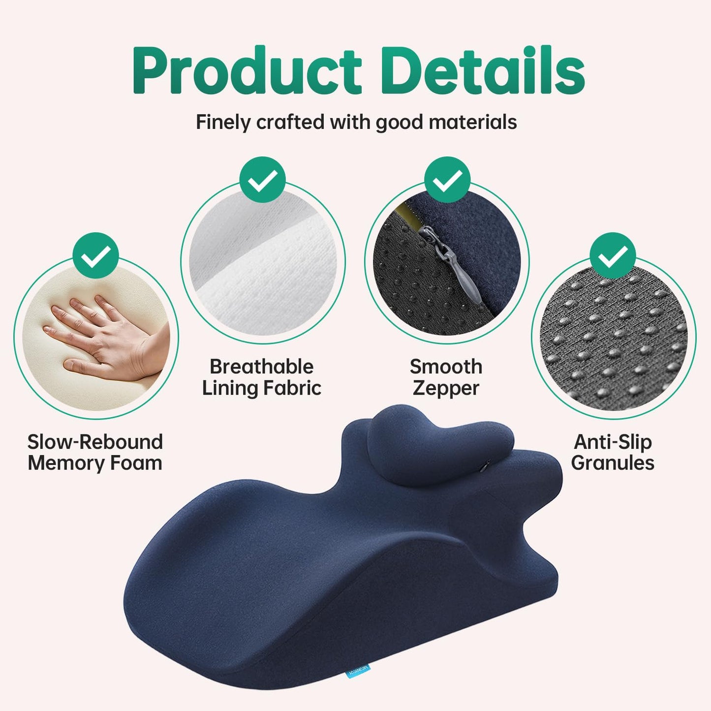 Memory Foam Couples Intimacy Support Pillow - Vixen | Nova Network