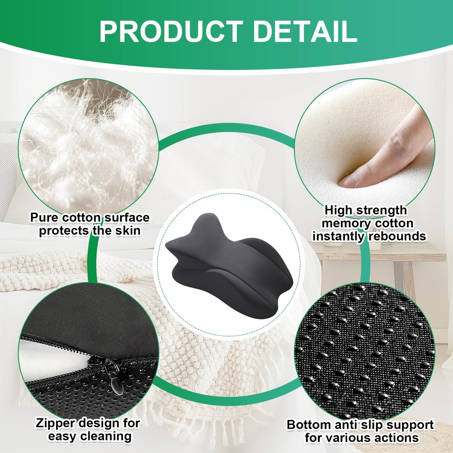 Memory Foam Couples Intimate Support Pillow - Vixen | Nova Network