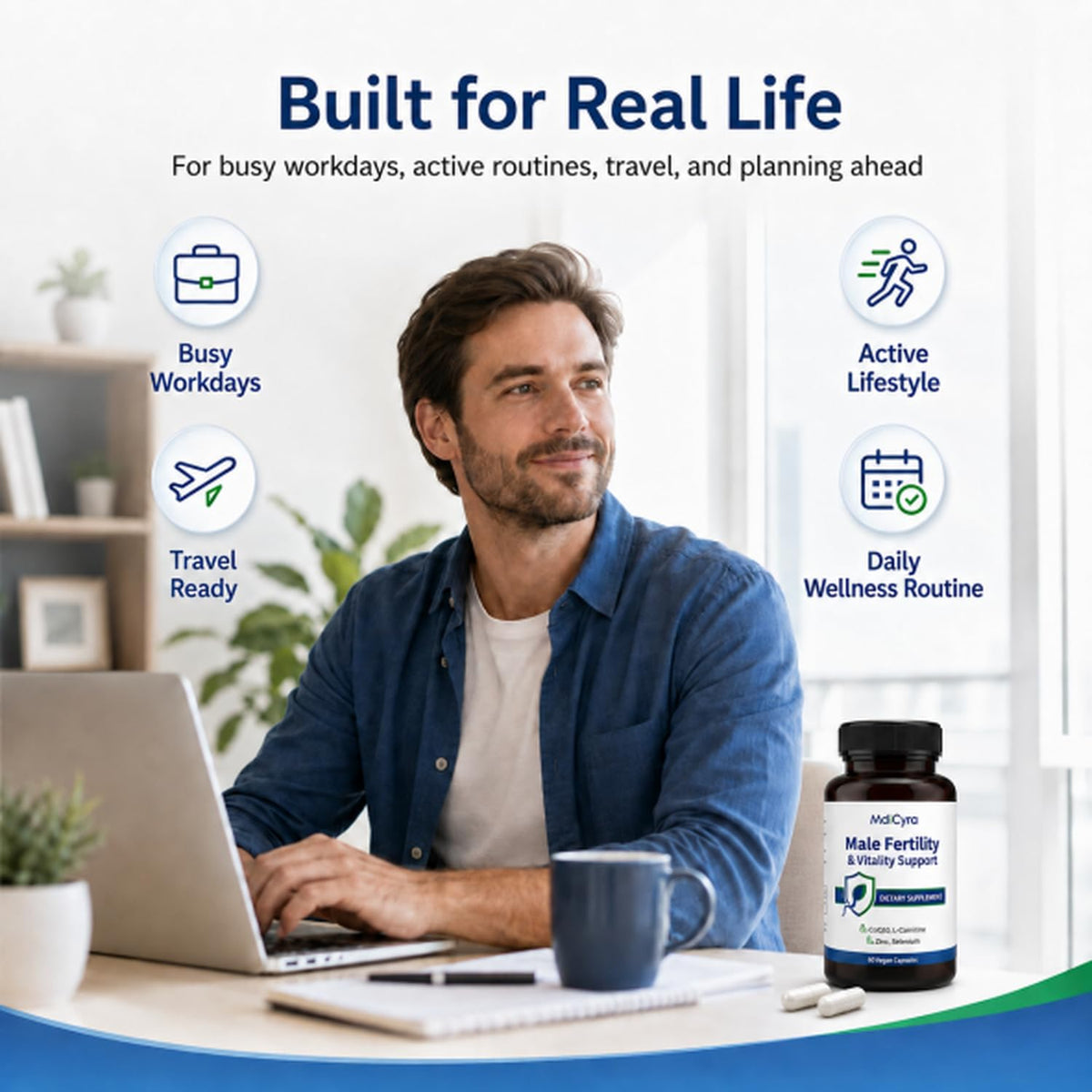 Men's Fertility Supplement with CoQ10 & L-Carnitine | Orvexina - Vixen Adult Playroom