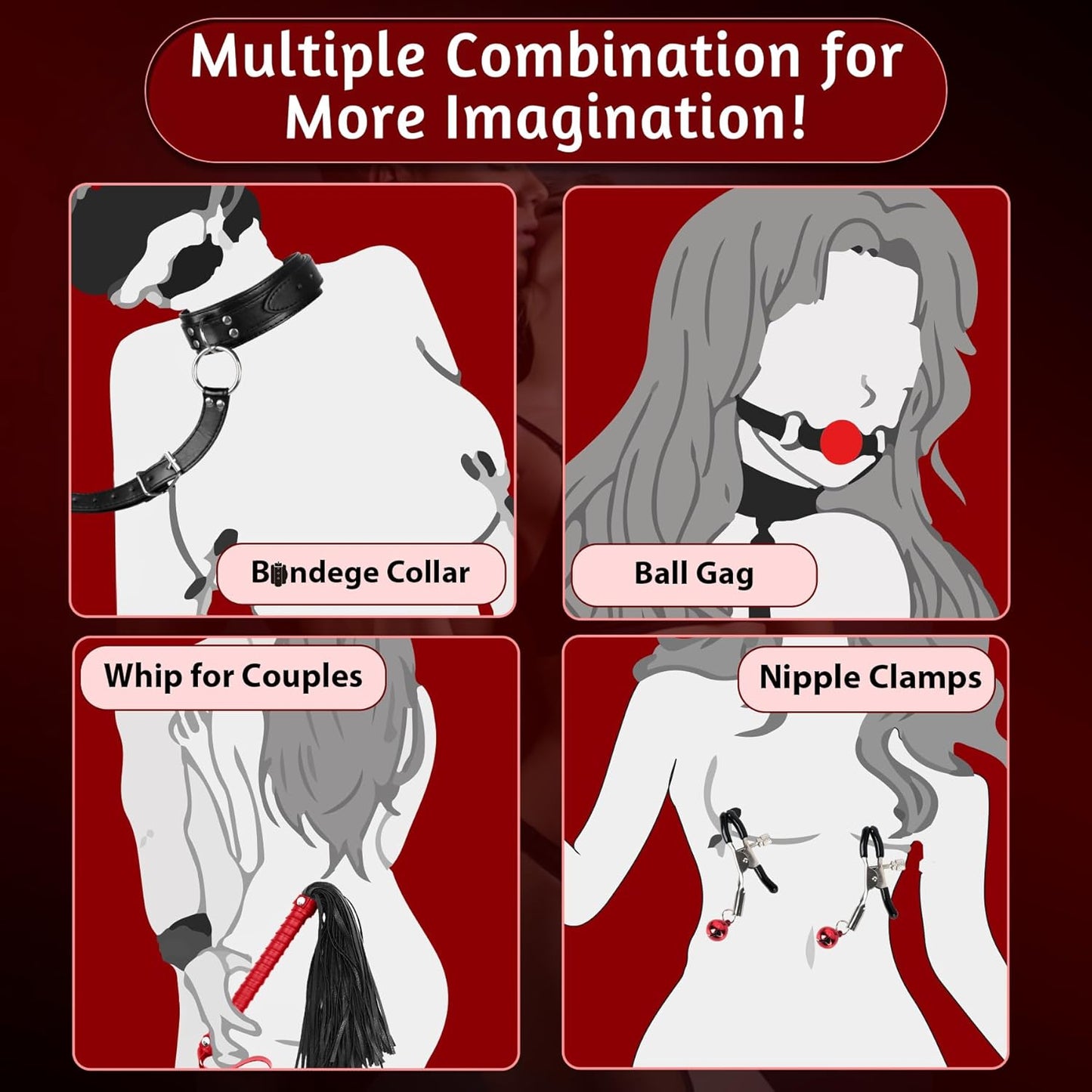 MercyLock Neck - to - Wrist Restraint Set - Vixen | Nova Network